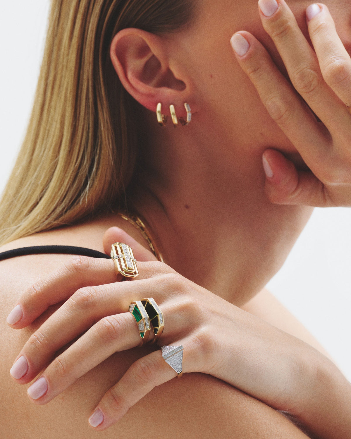 Jolin Malachite Glam Ring