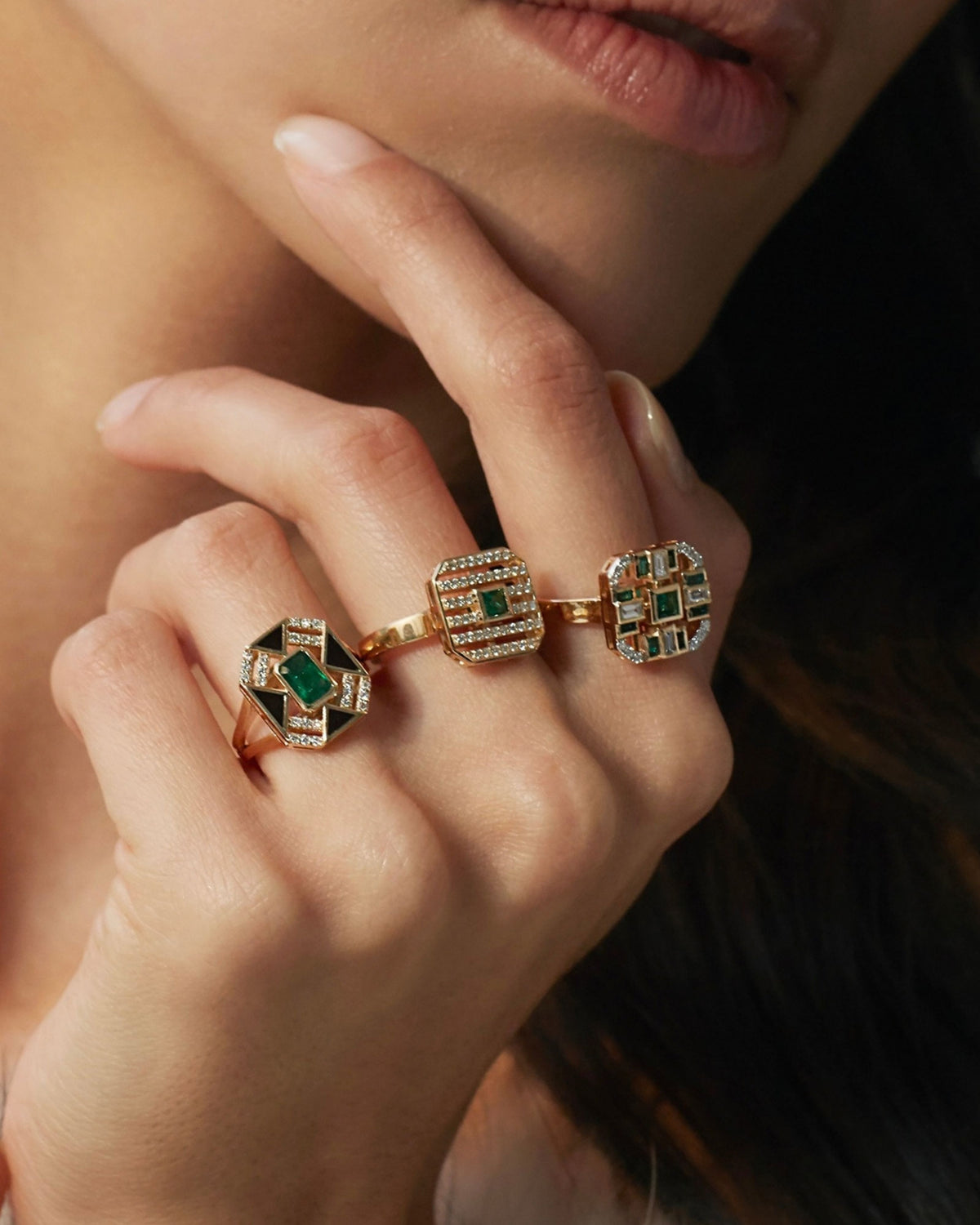 Jasmine Emerald Ring