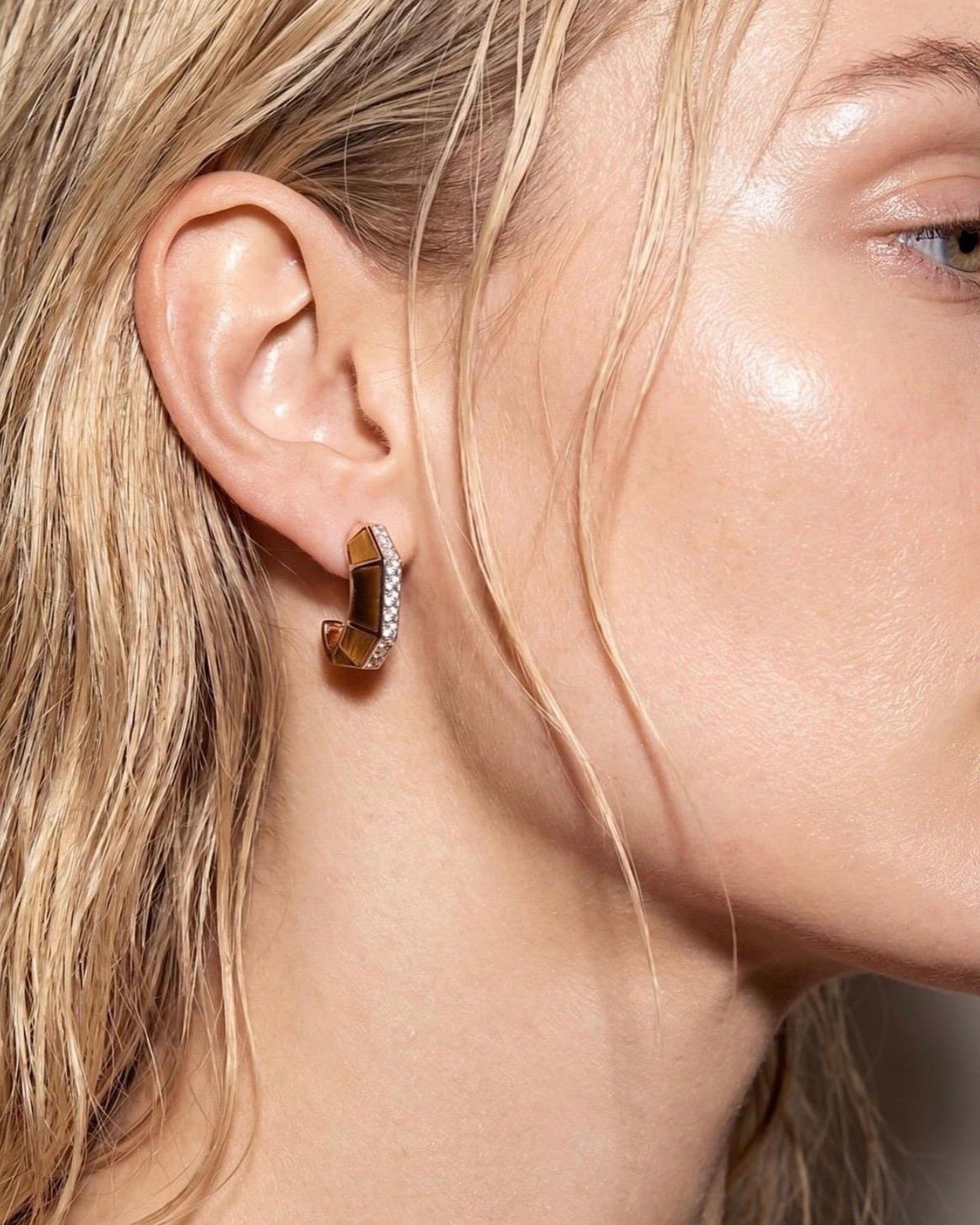 Jolin Tiger Eye Earrings