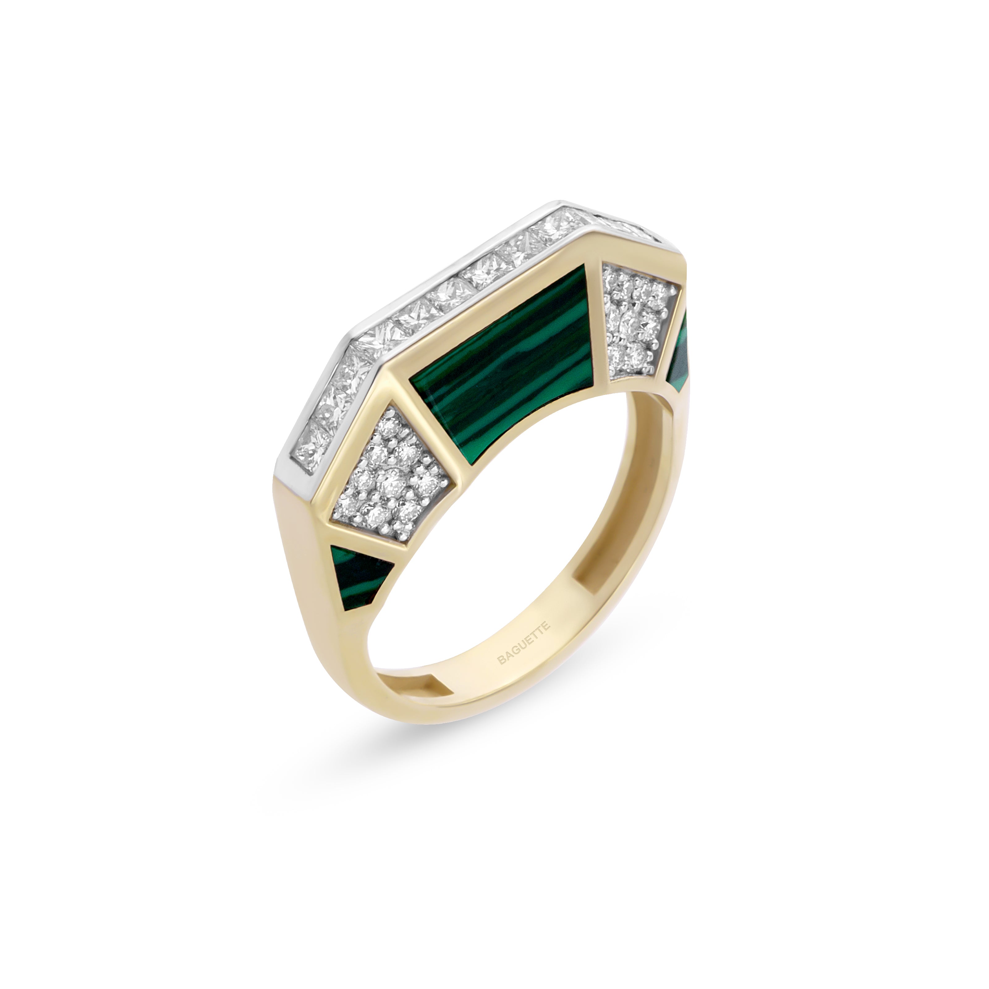 Jolin Malachite Glam Ring