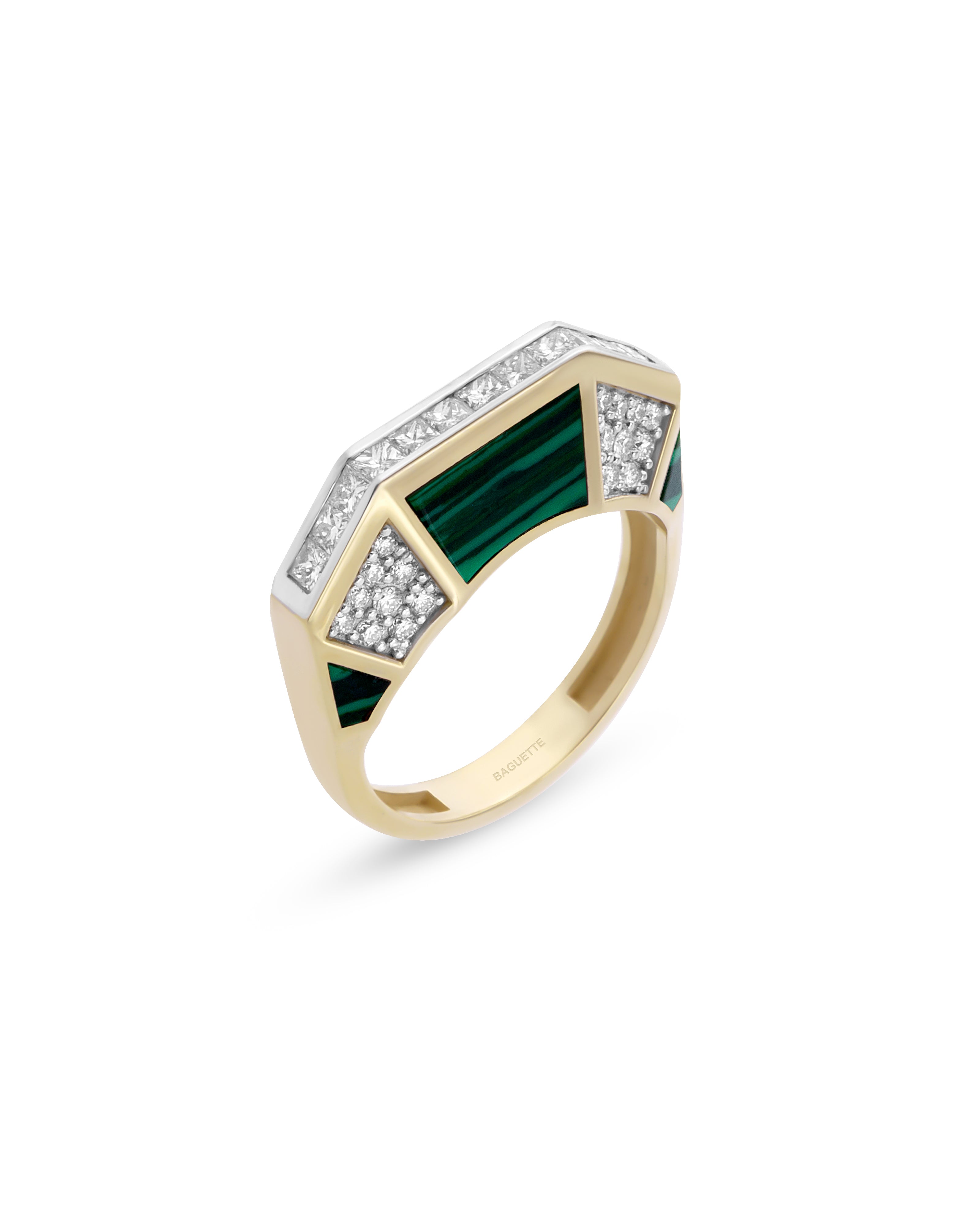 Jolin Malachite Glam Ring