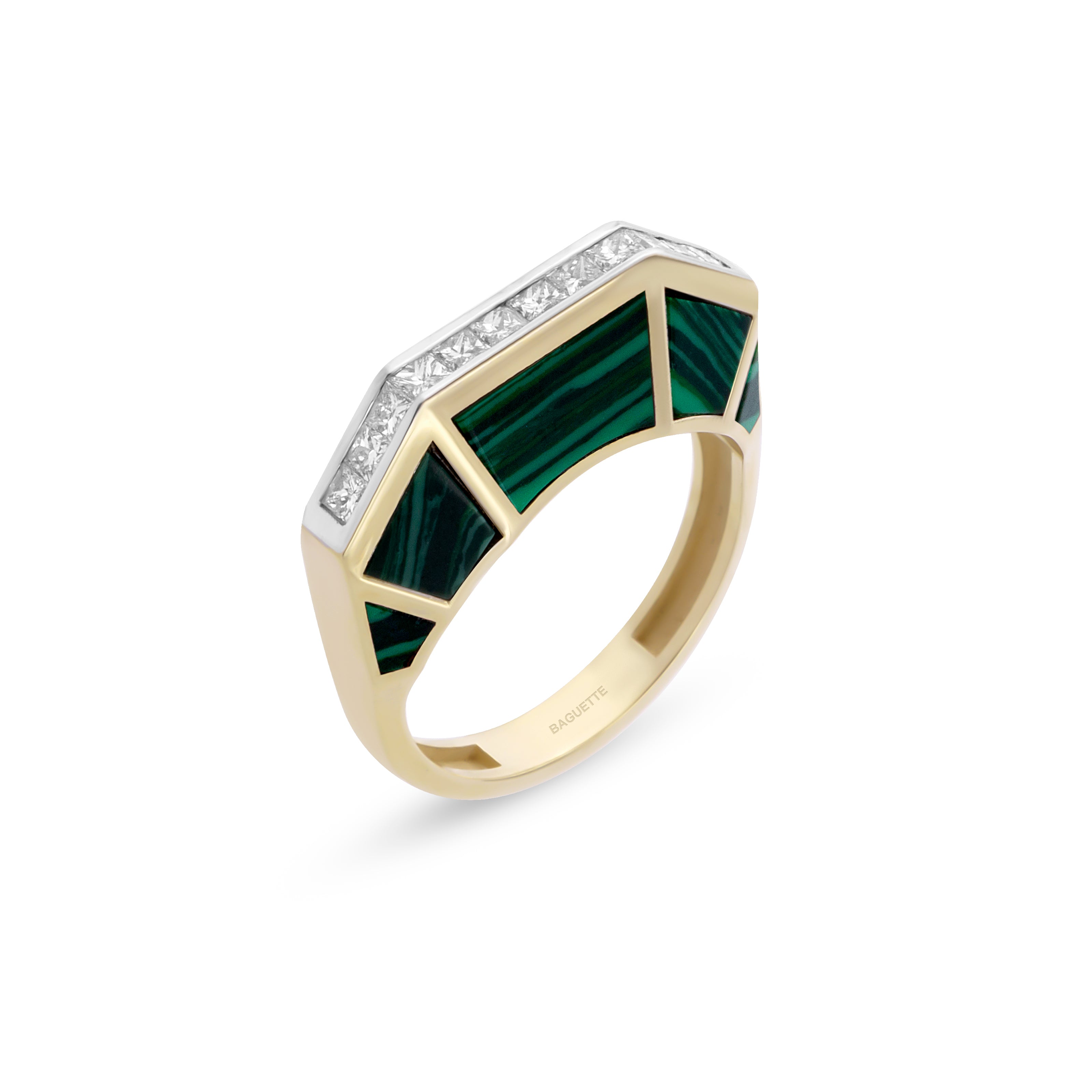 Jolin Malachite Ring