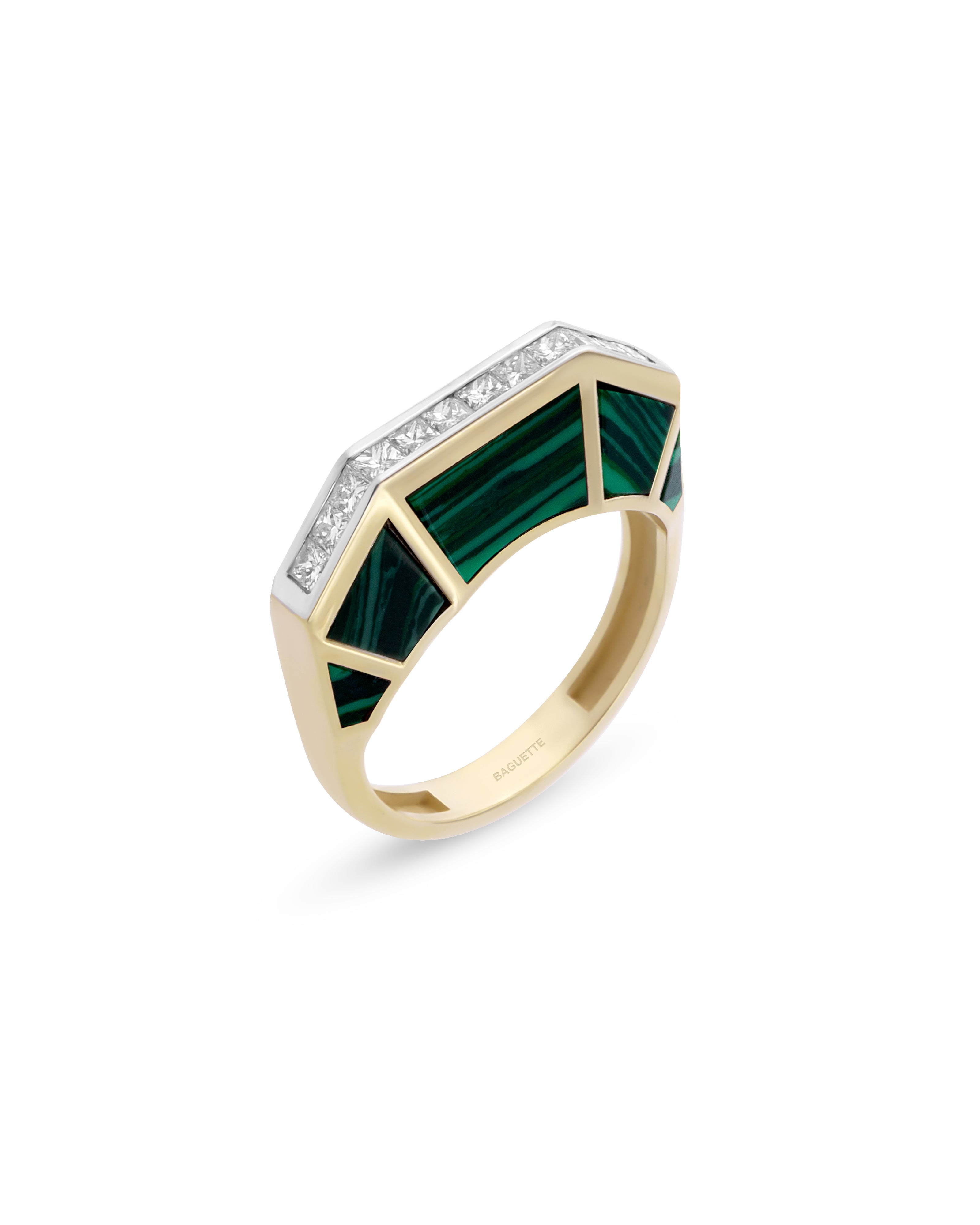 Jolin Malachite Ring