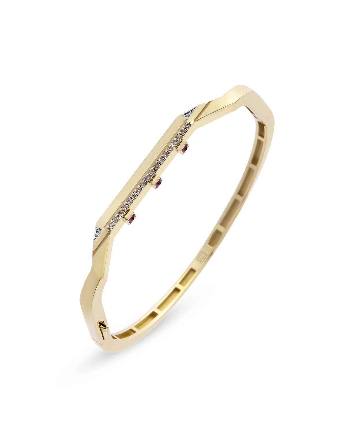 Victorian Edge Cognac Bangle
