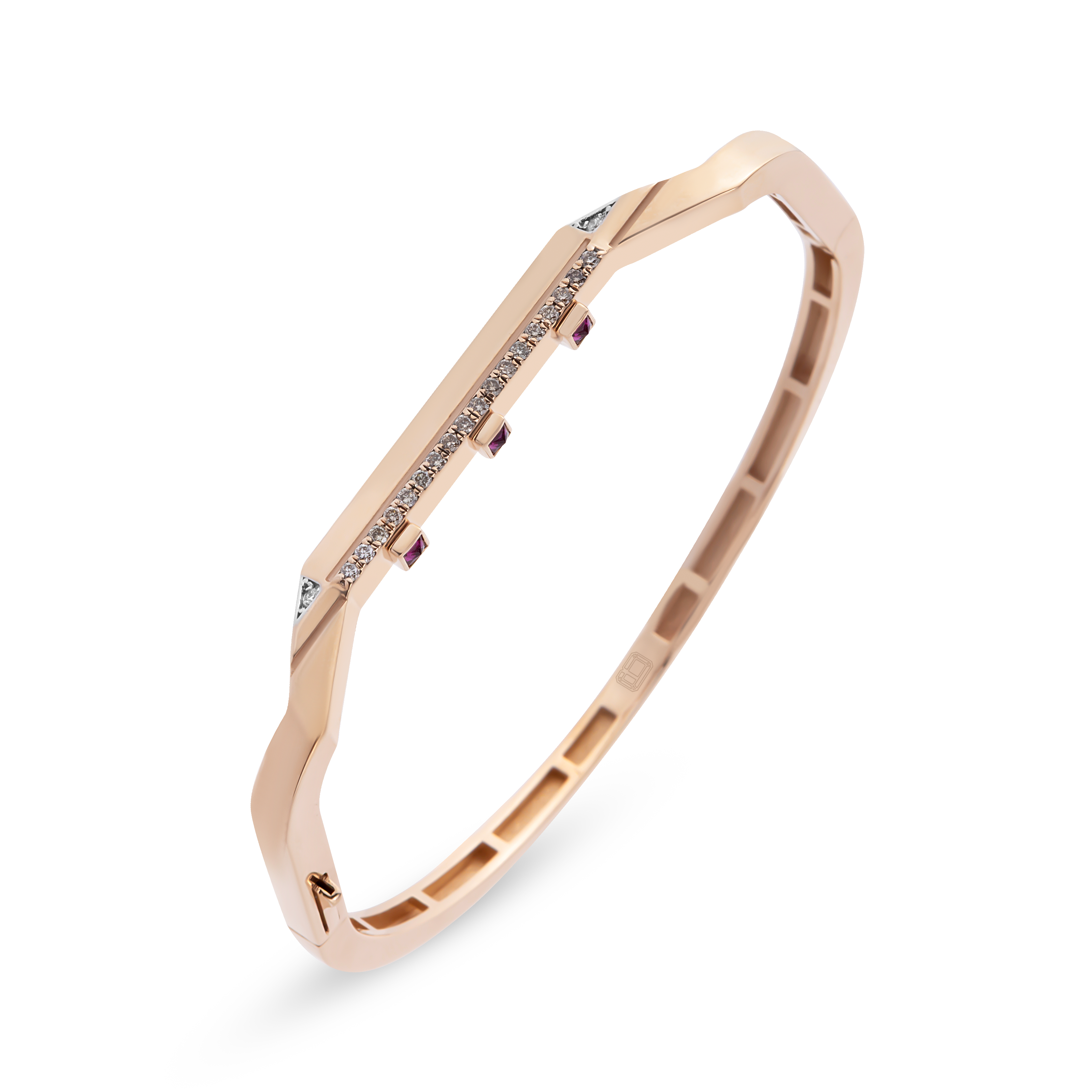Victorian Edge Cognac Bangle