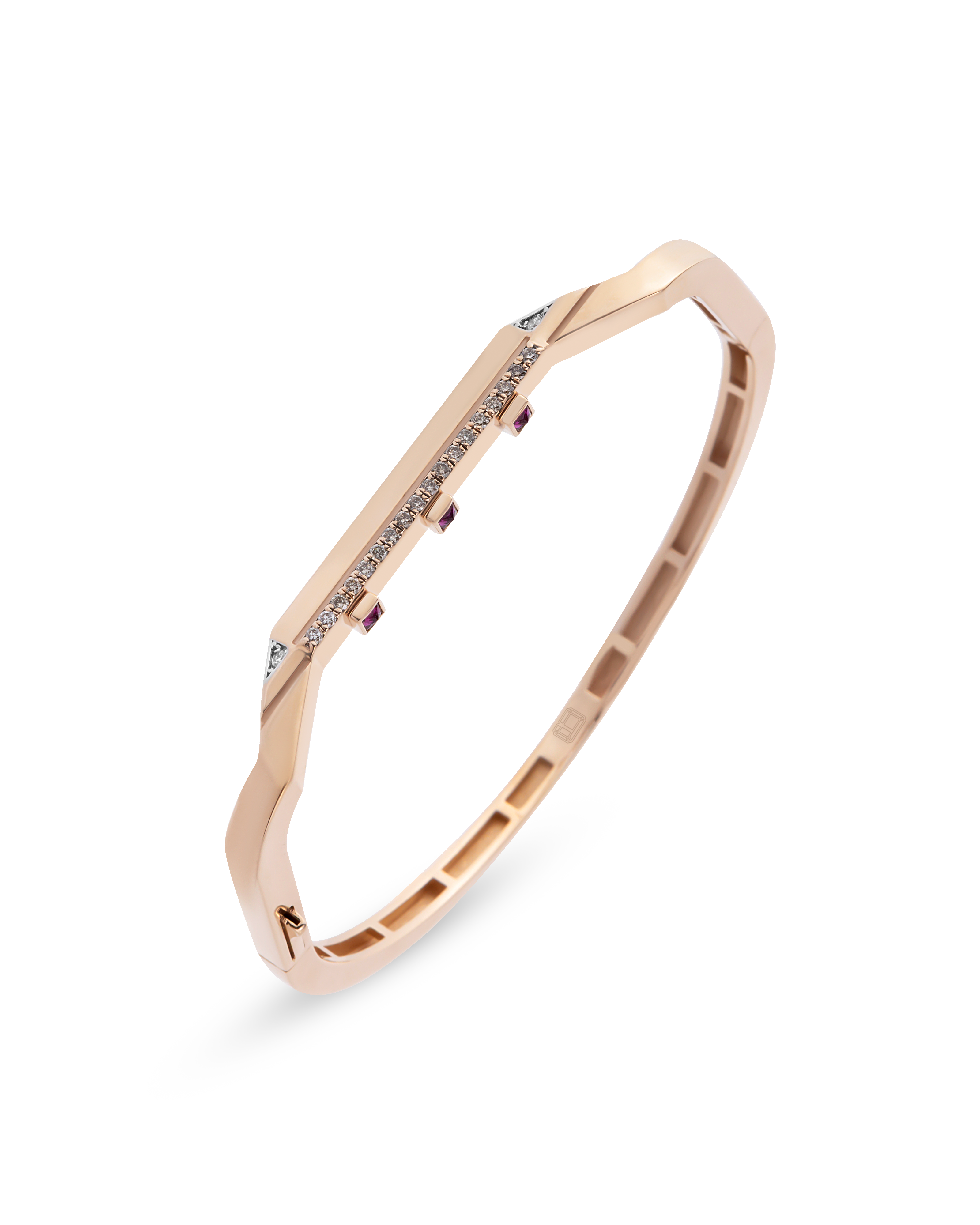 Victorian Edge Cognac Bangle