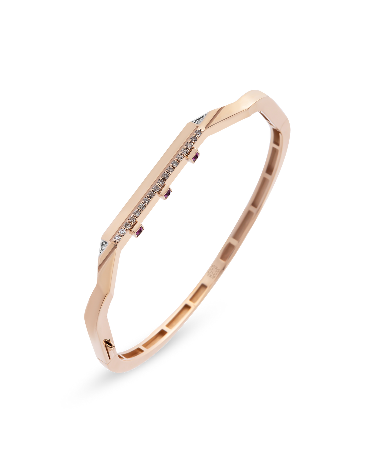 Victorian Edge Cognac Bangle
