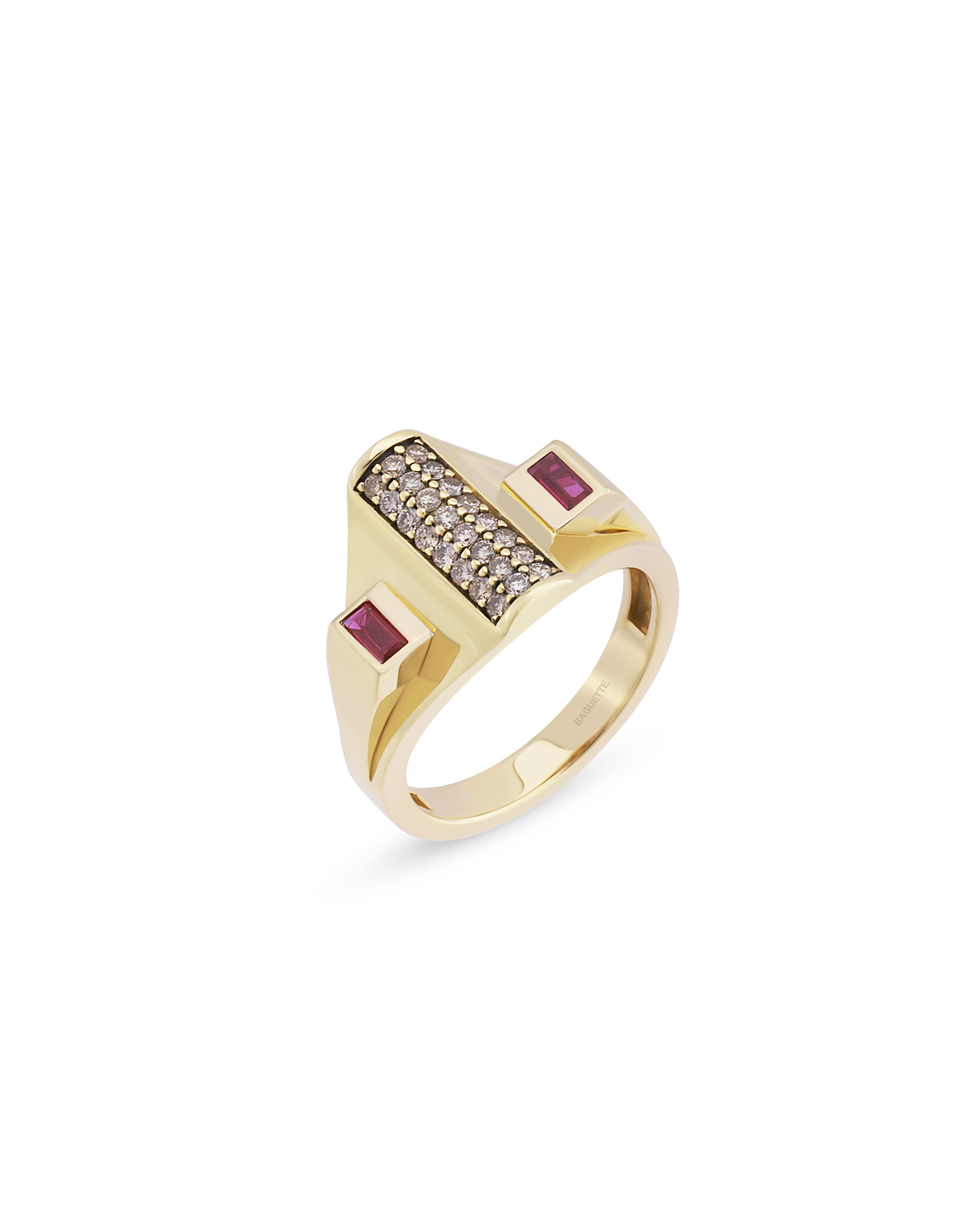 Raquel Cognac Gem Pinky Ring