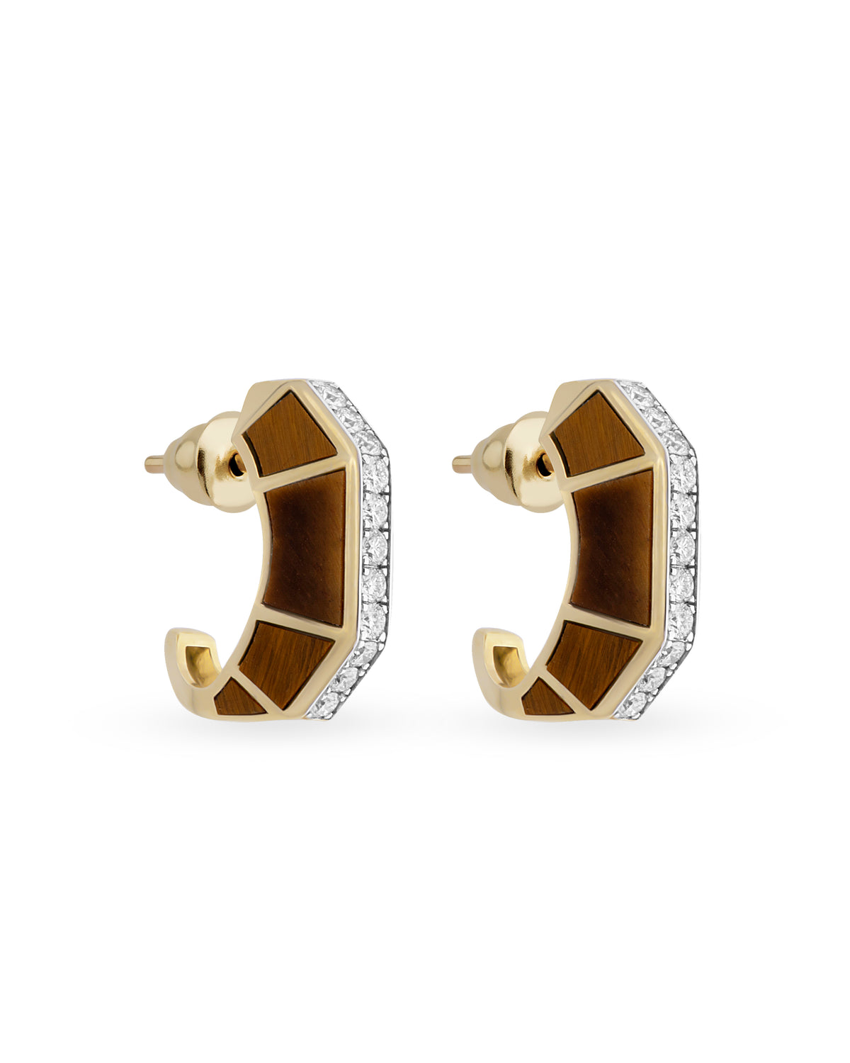 Jolin Tiger Eye Earrings