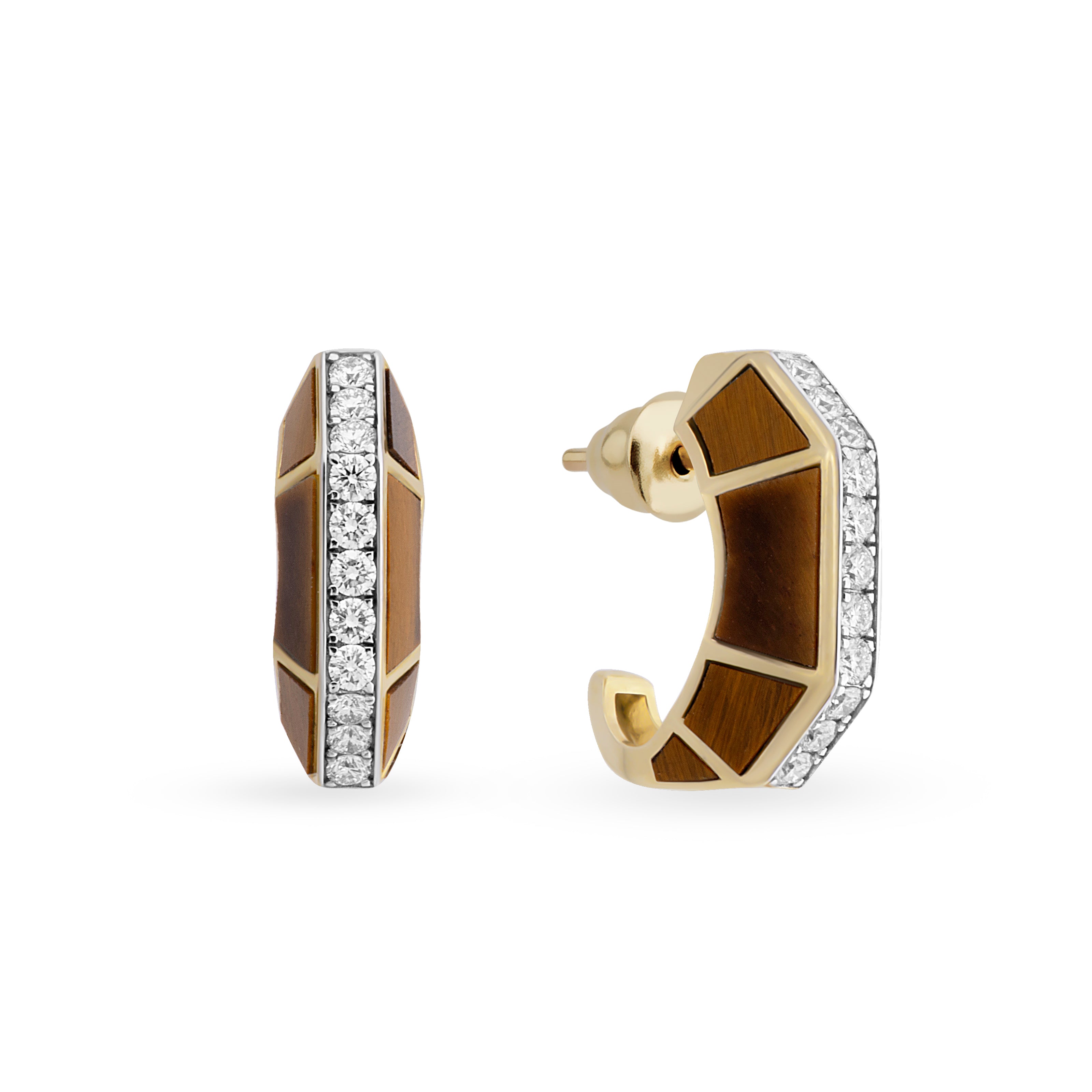 Jolin Tiger Eye Earrings