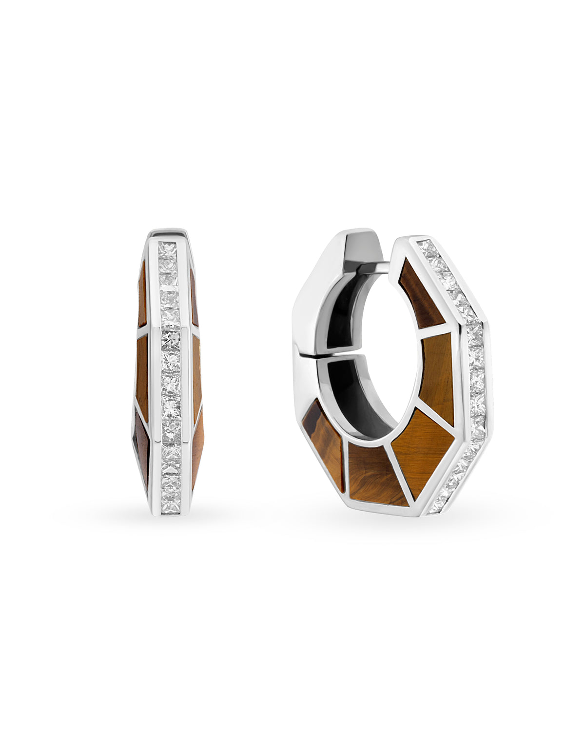 Jolin Tiger Eye Grande Earrings