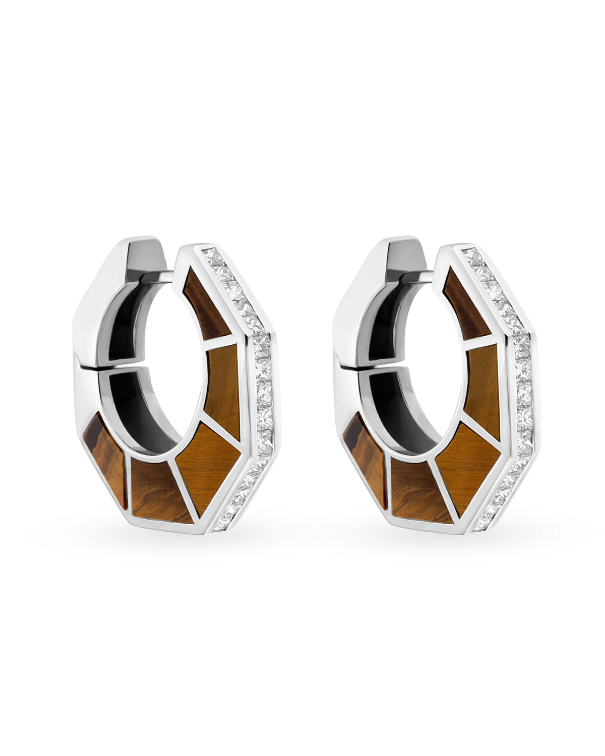 Jolin Tiger Eye Grande Earrings
