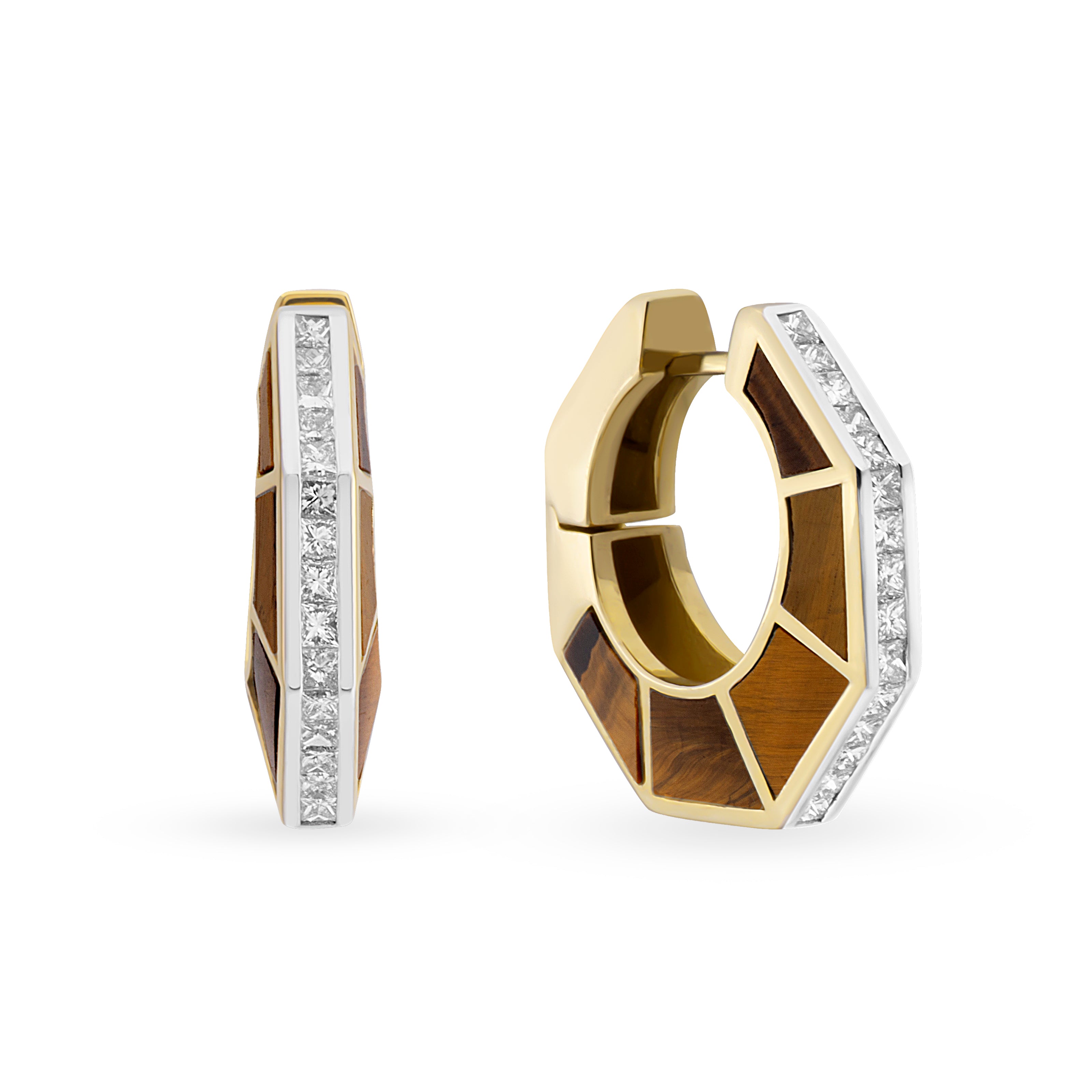 Jolin Tiger Eye Grande Earrings