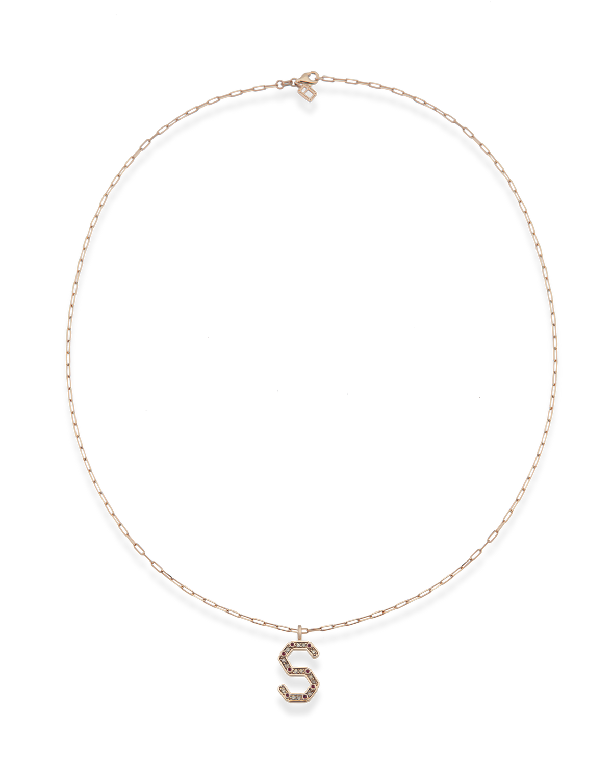 Alphabet Bevolution Cognac Necklace