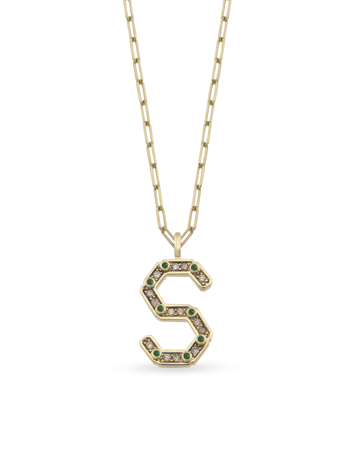Alphabet Bevolution Cognac Necklace