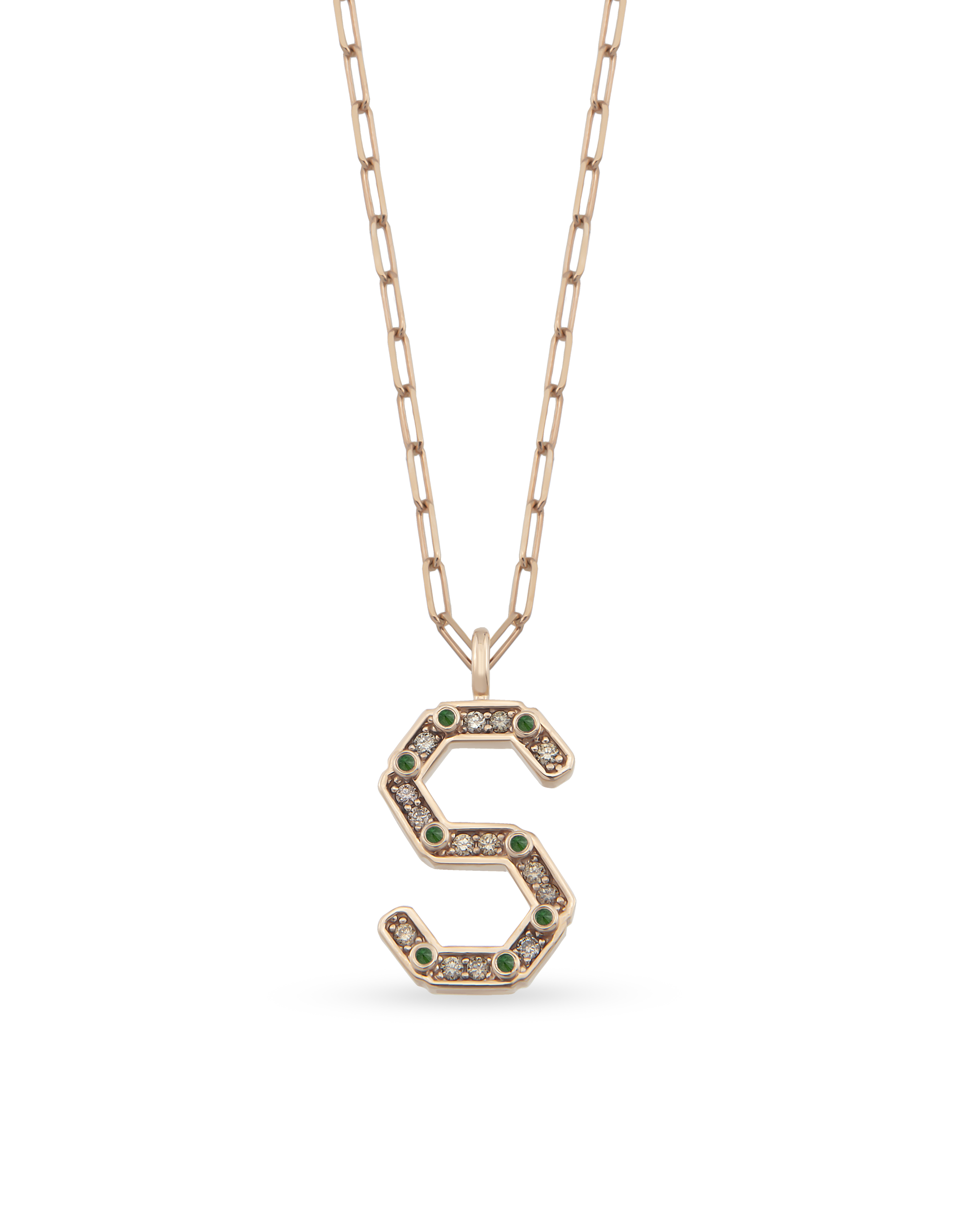 Alphabet Bevolution Cognac Necklace