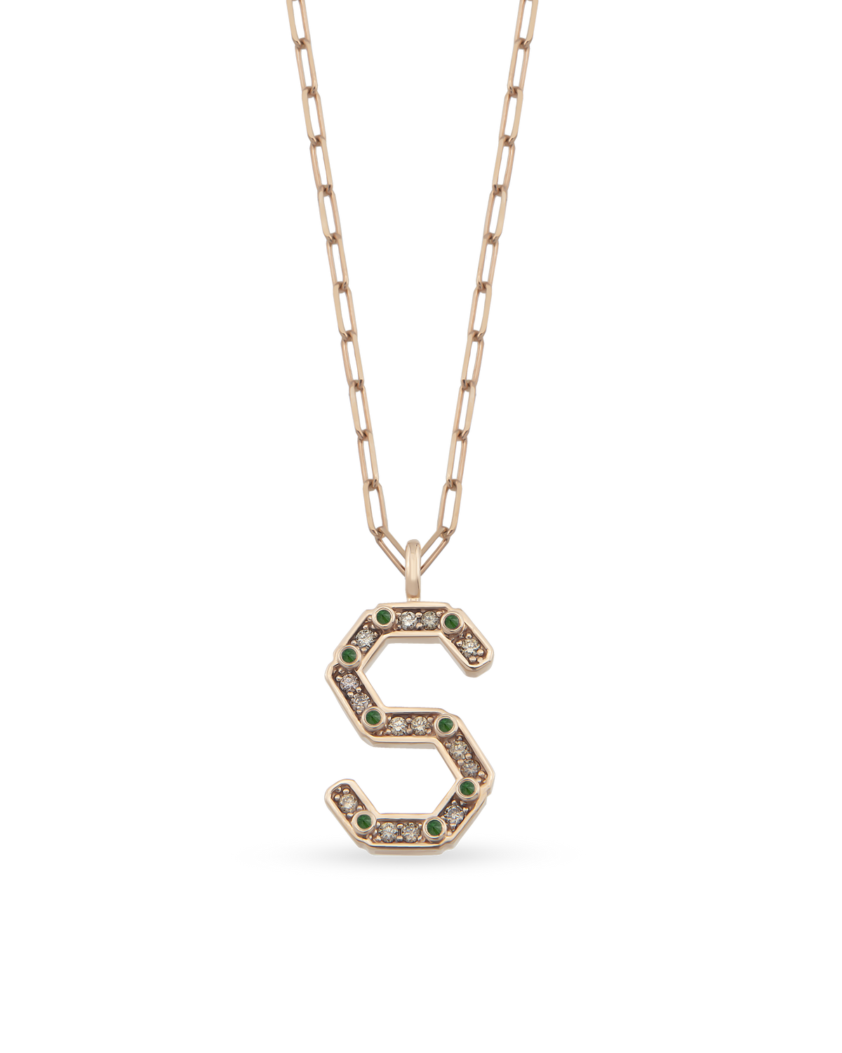 Alphabet Bevolution Cognac Necklace