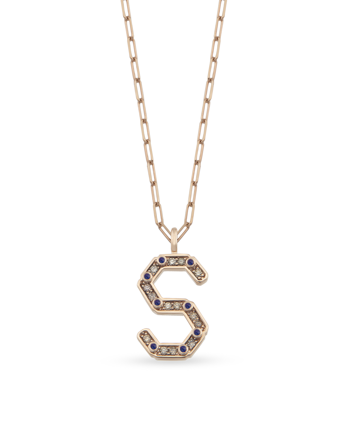 Alphabet Bevolution Cognac Necklace