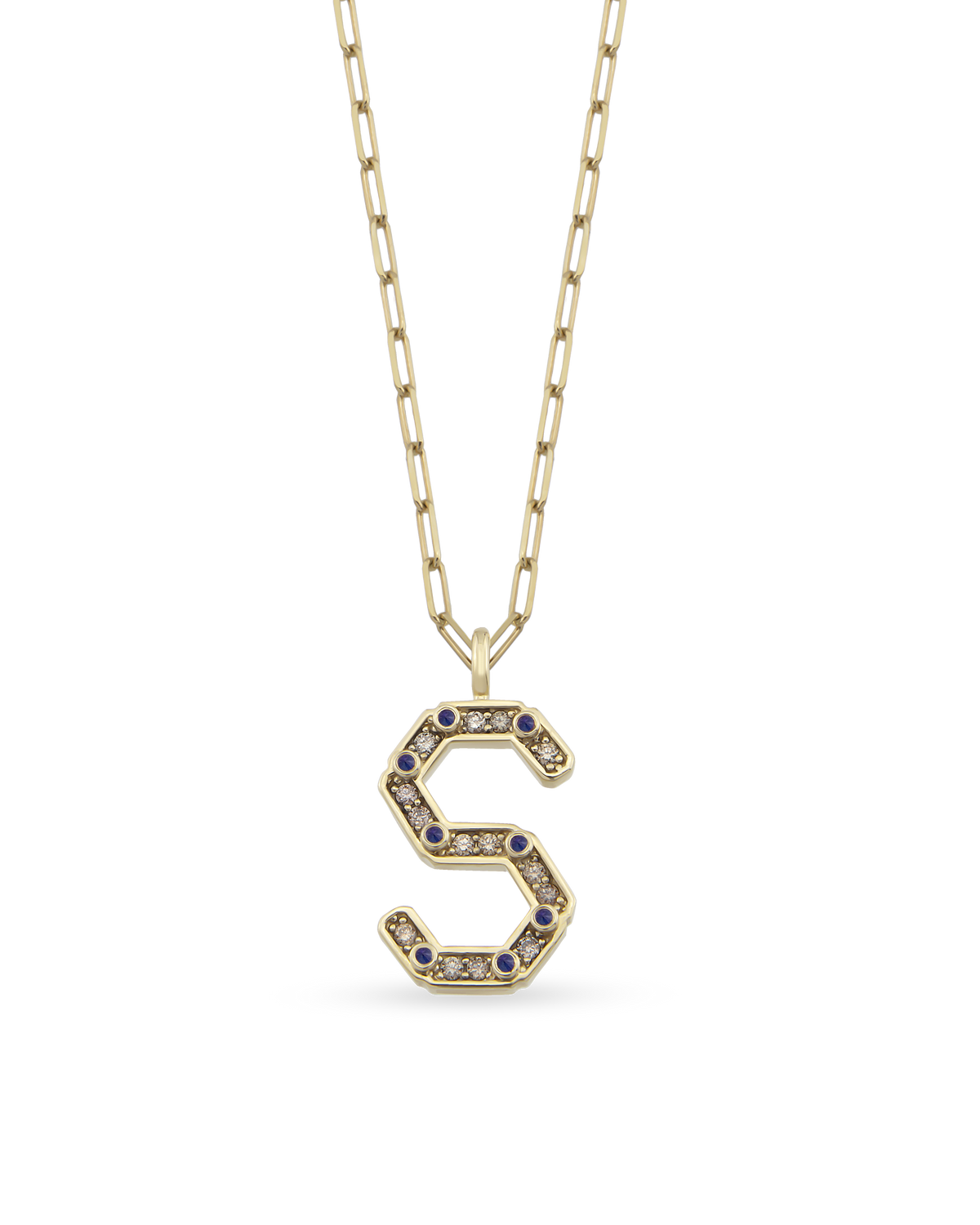 Alphabet Bevolution Cognac Necklace