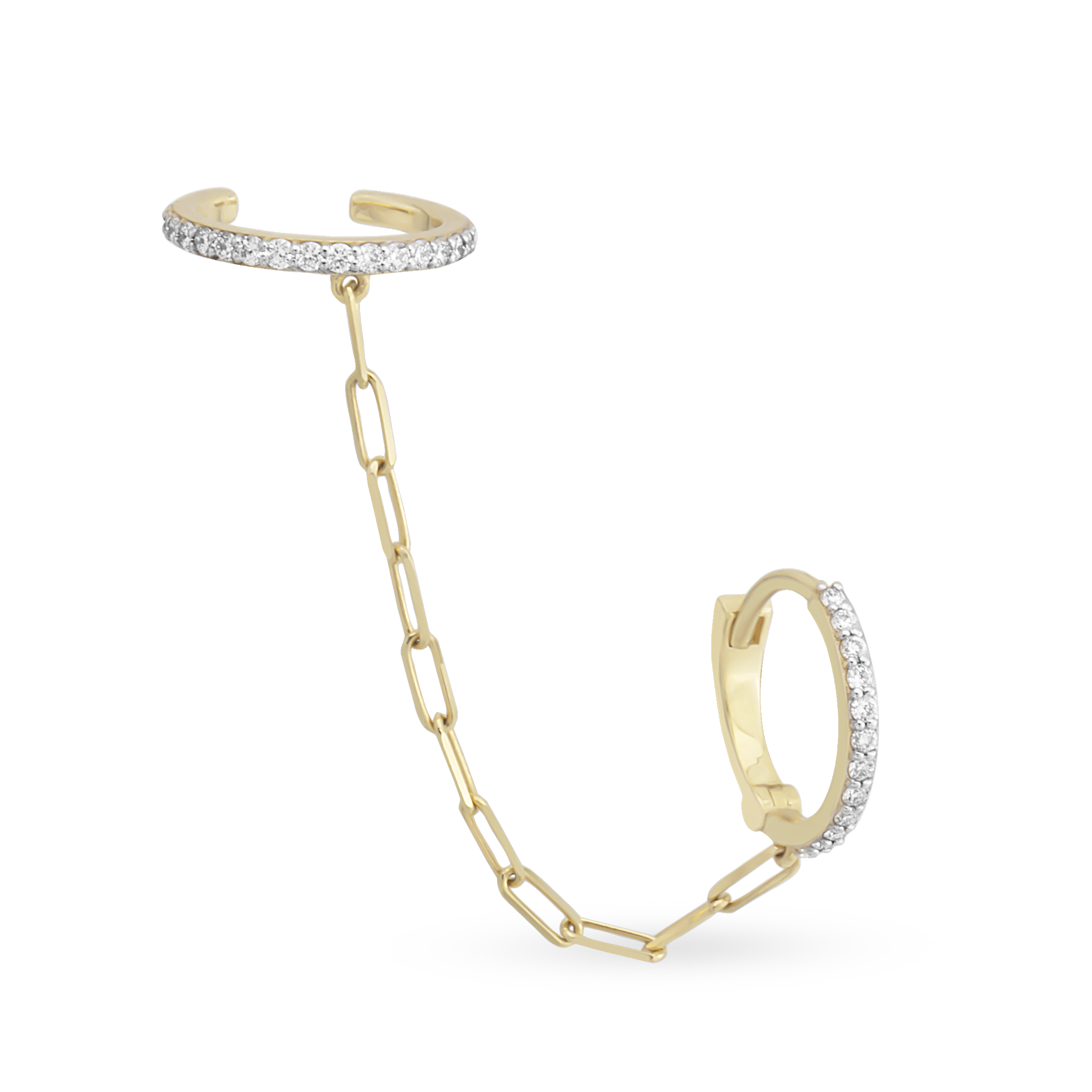 Finesse Single Chain Earring
