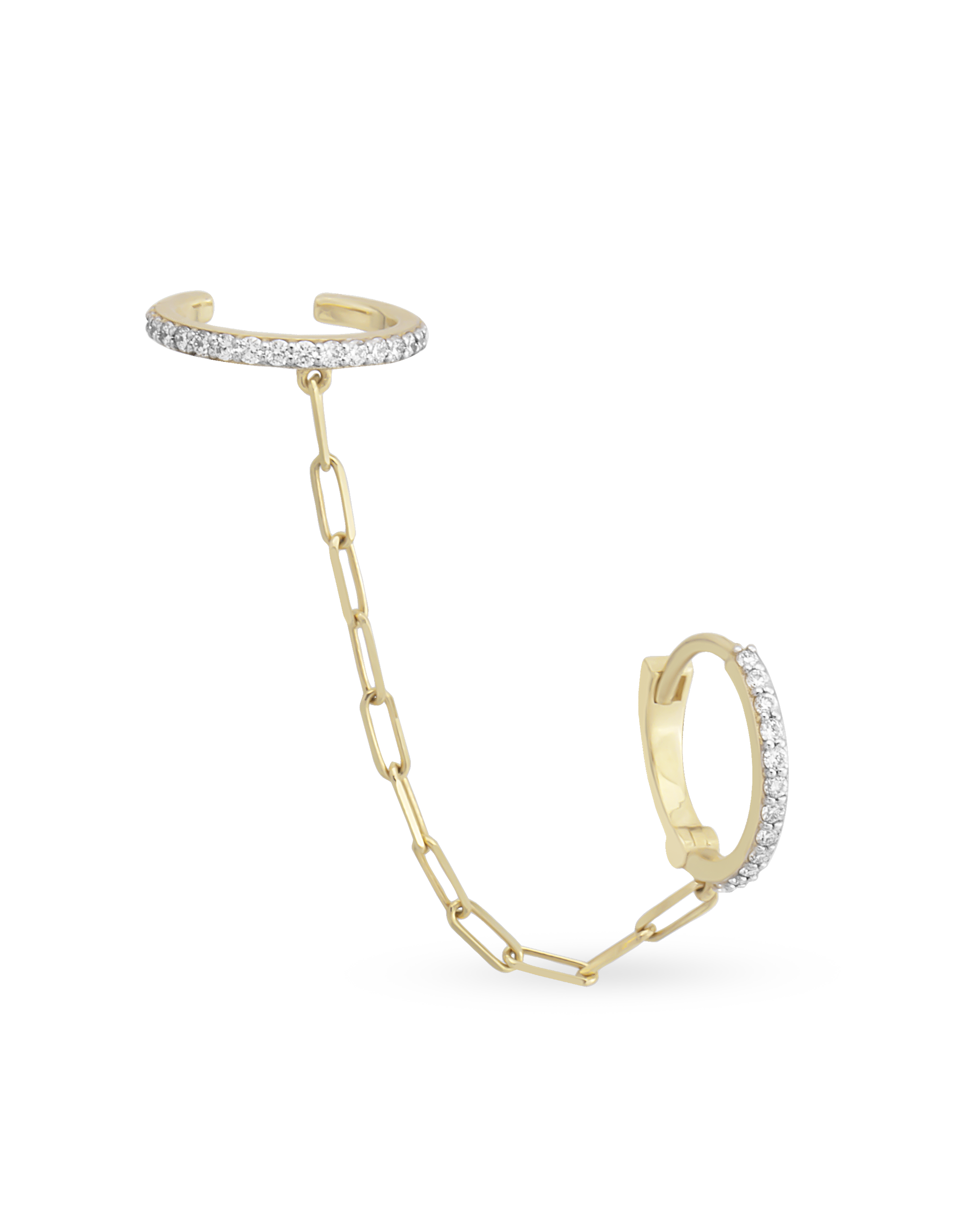Finesse Single Chain Earring