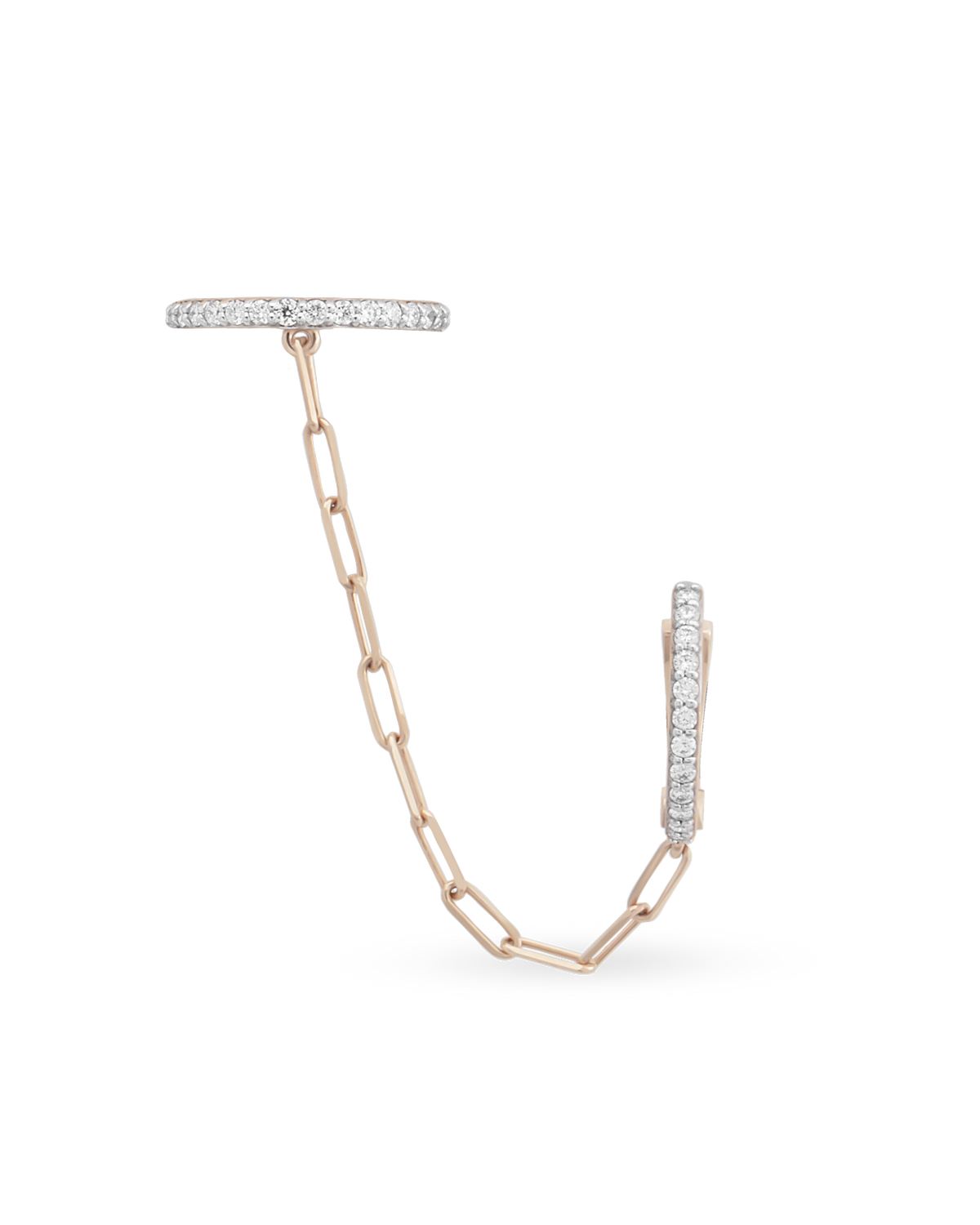 Finesse Single Chain Earring