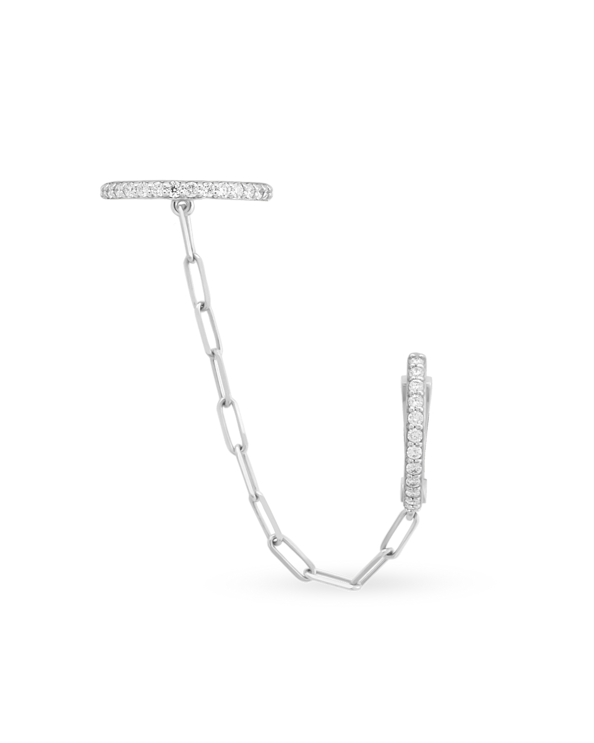 Finesse Single Chain Earring