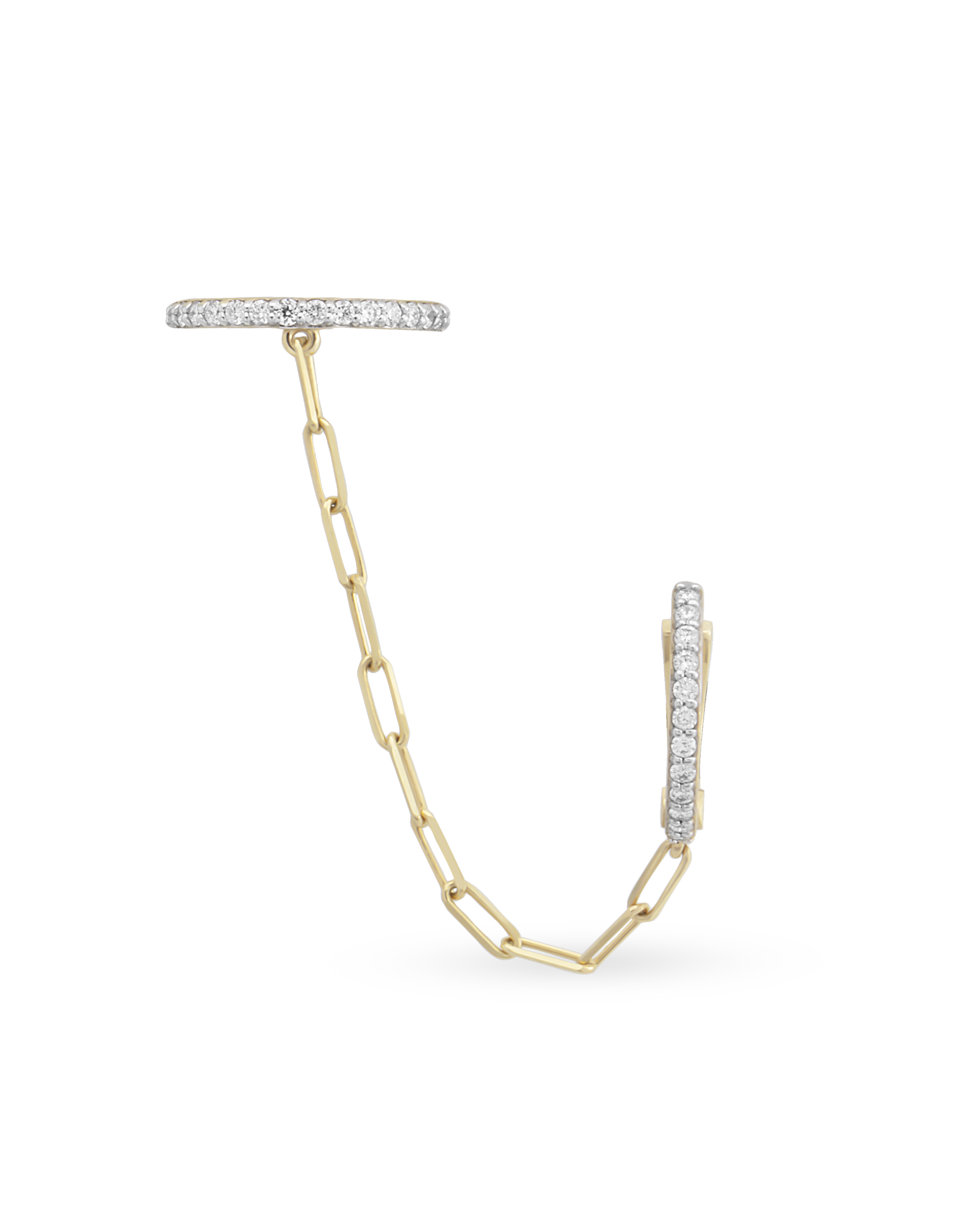 Finesse Single Chain Earring