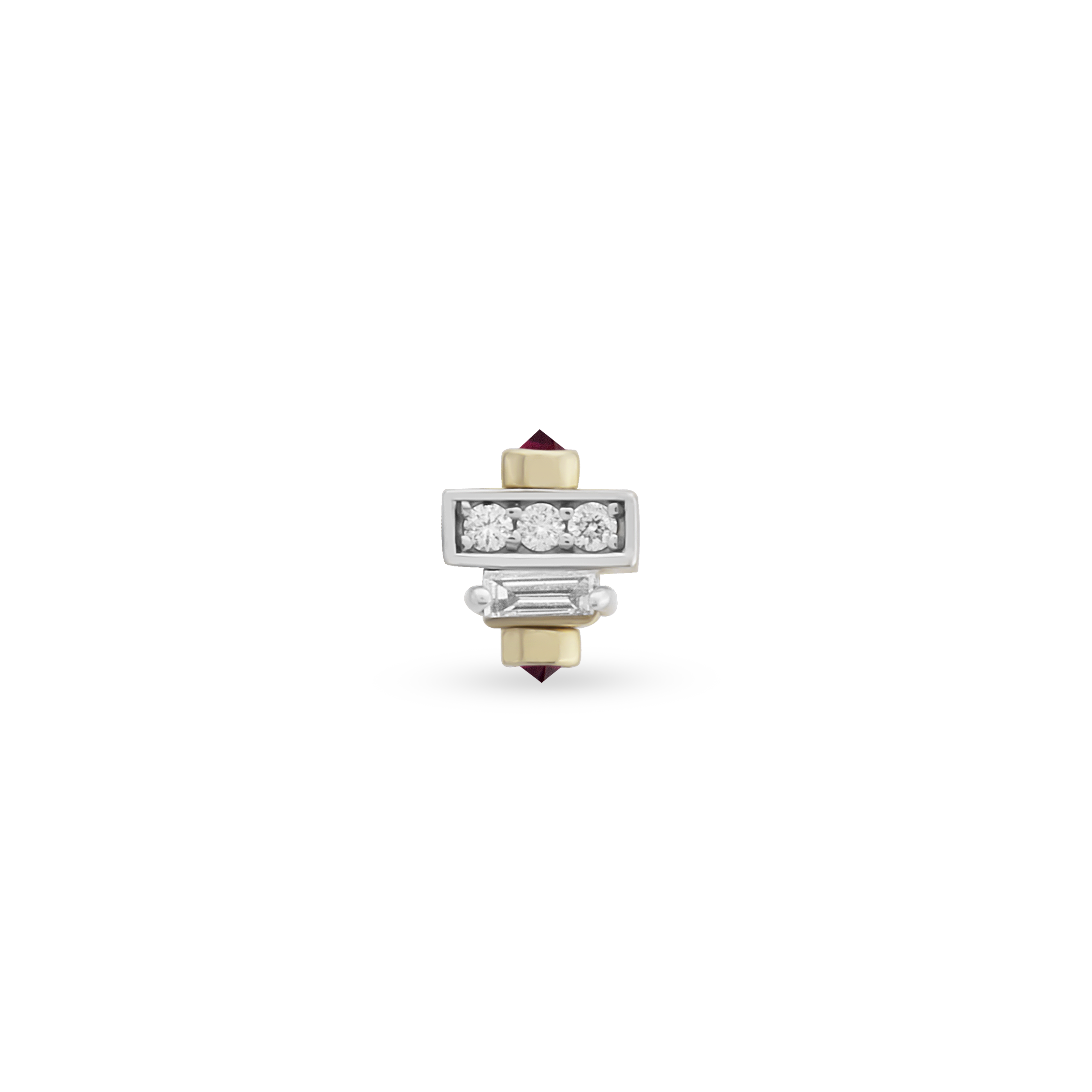 Minion Baguette Single Earring
