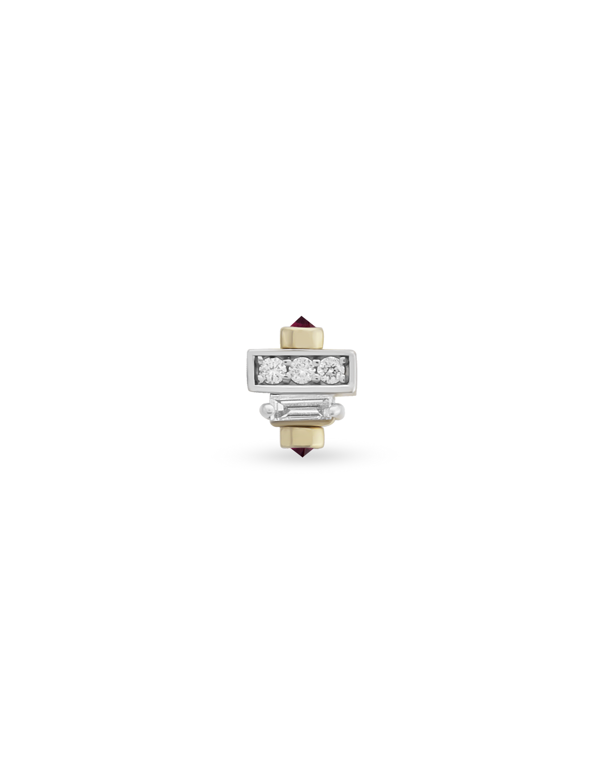 Minion Baguette Single Earring