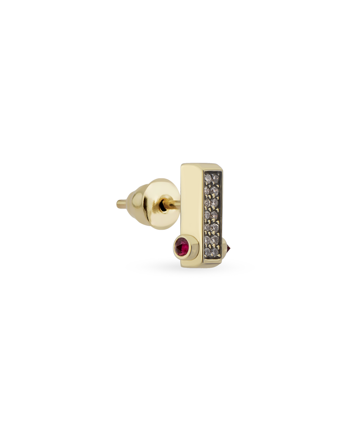 Bar Cognac Single Earring