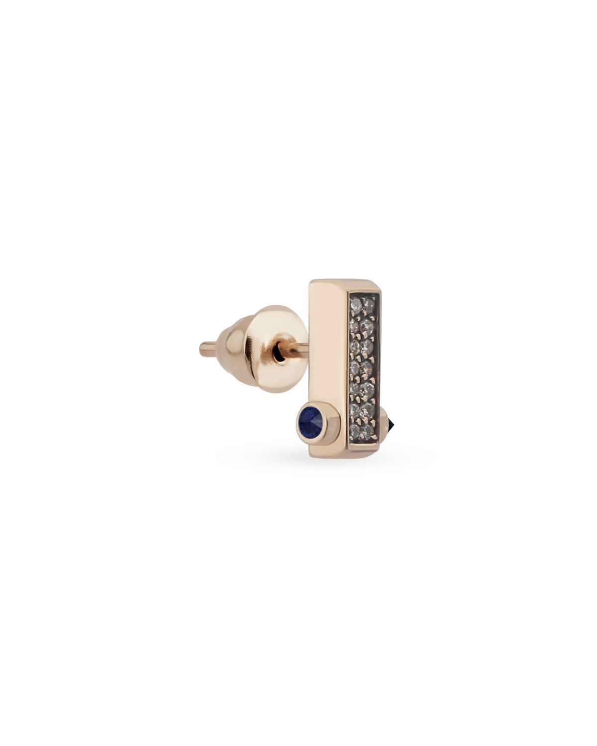 Bar Cognac Single Earring