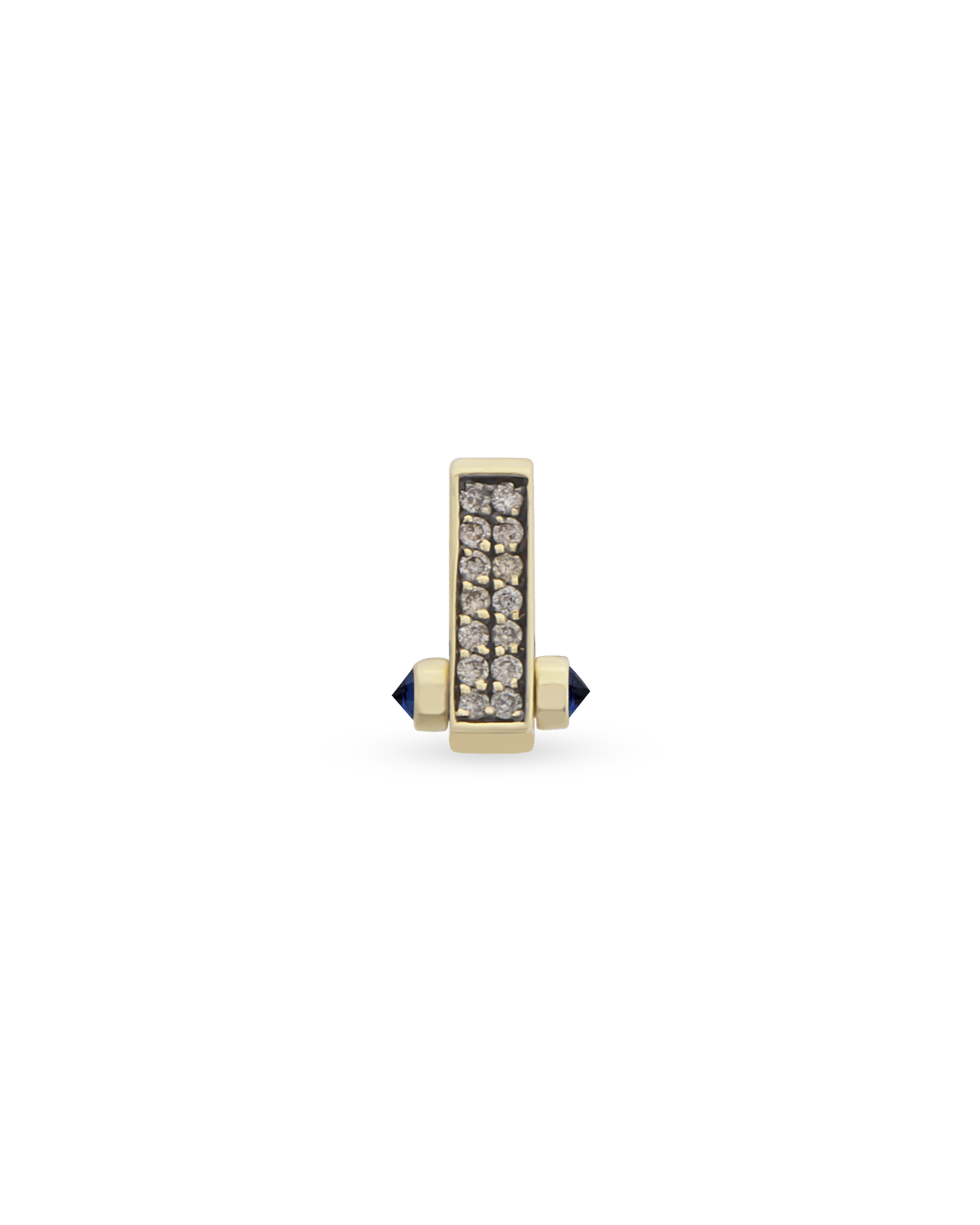 Bar Cognac Single Earring