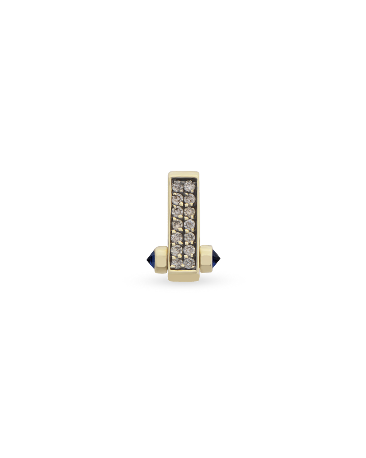 Bar Cognac Single Earring