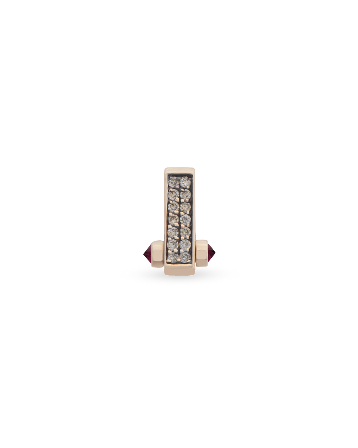 Bar Cognac Single Earring