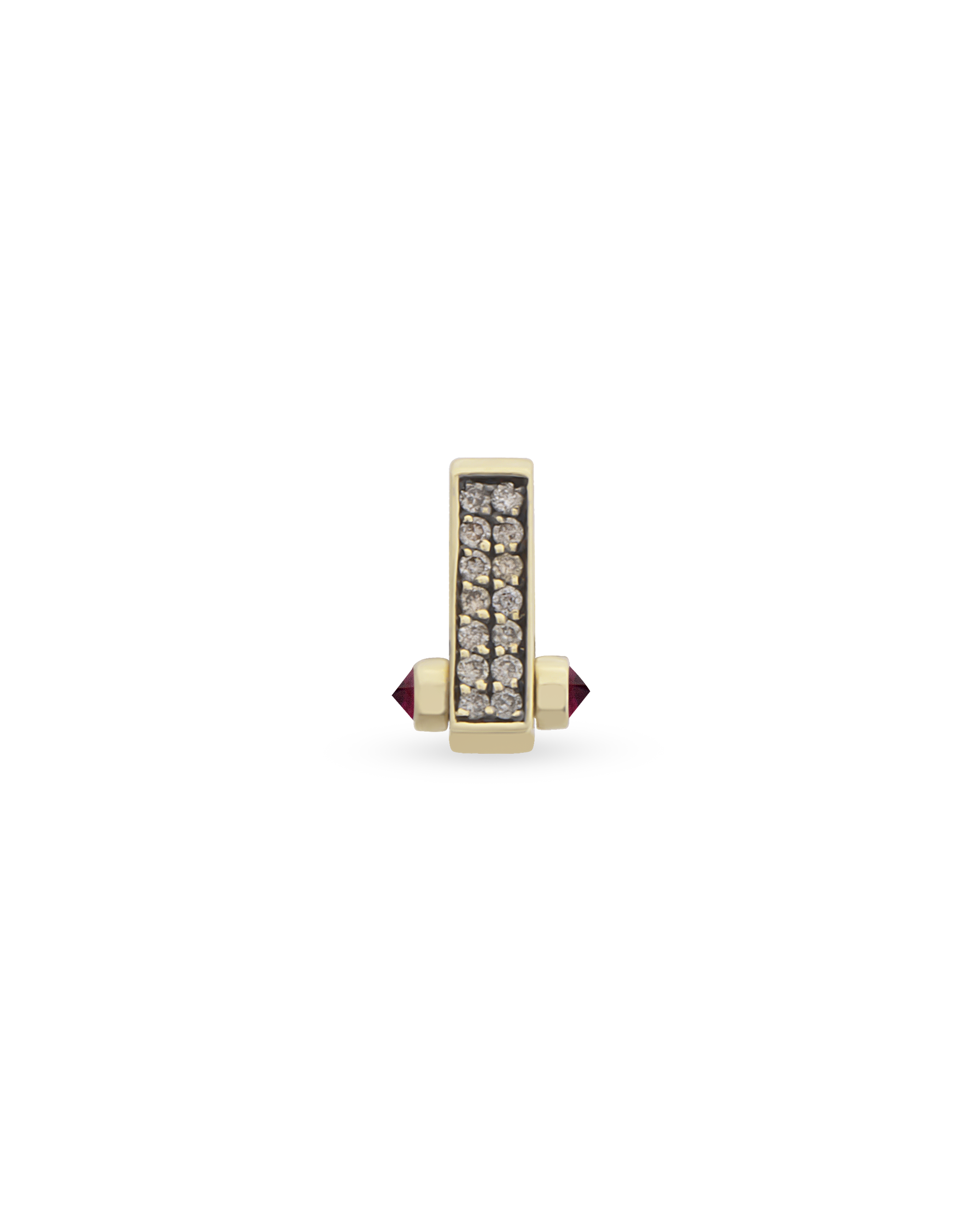 Bar Cognac Single Earring