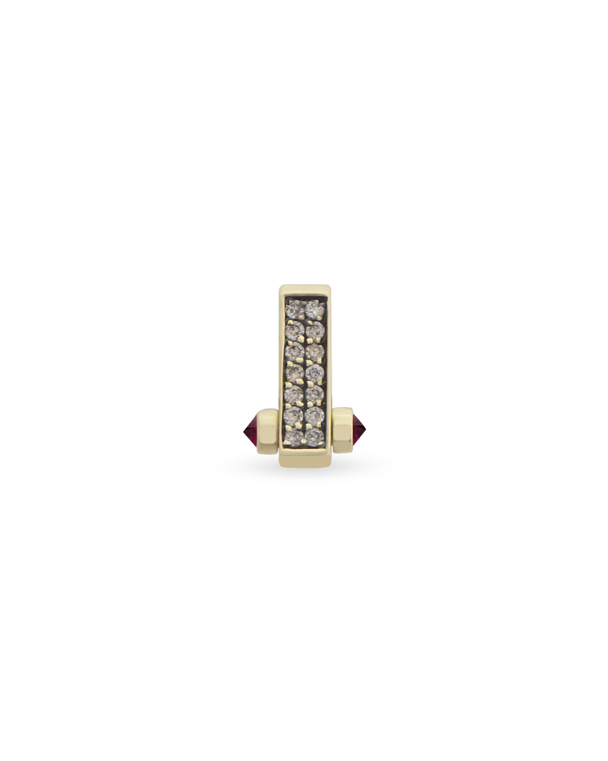 Bar Cognac Single Earring
