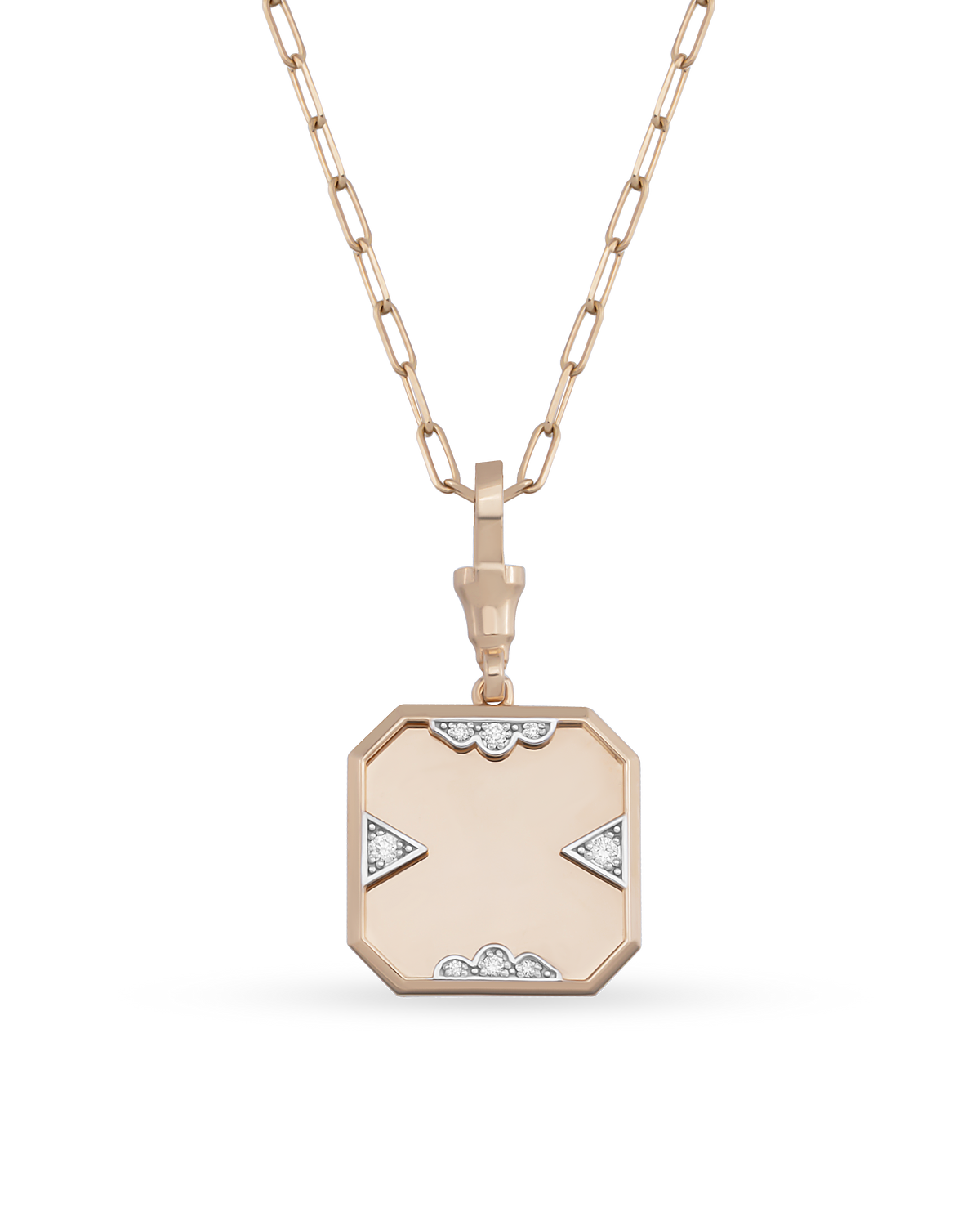 Instant Memories Tetra Photo Engraved Necklace