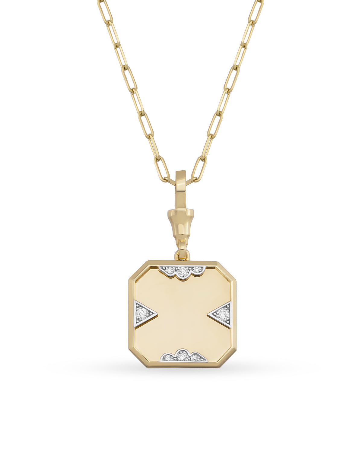 Instant Memories Tetra Photo Engraved Necklace