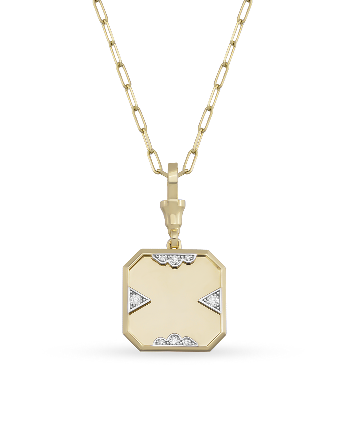 Instant Memories Tetra Photo Engraved Necklace