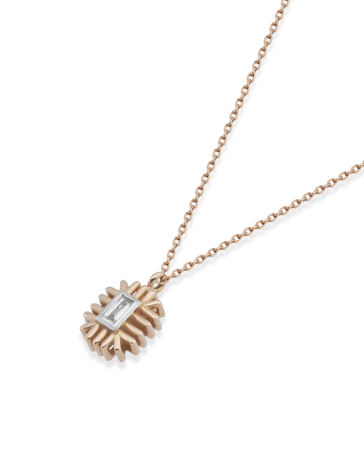 Minion Baguette Sun Necklace