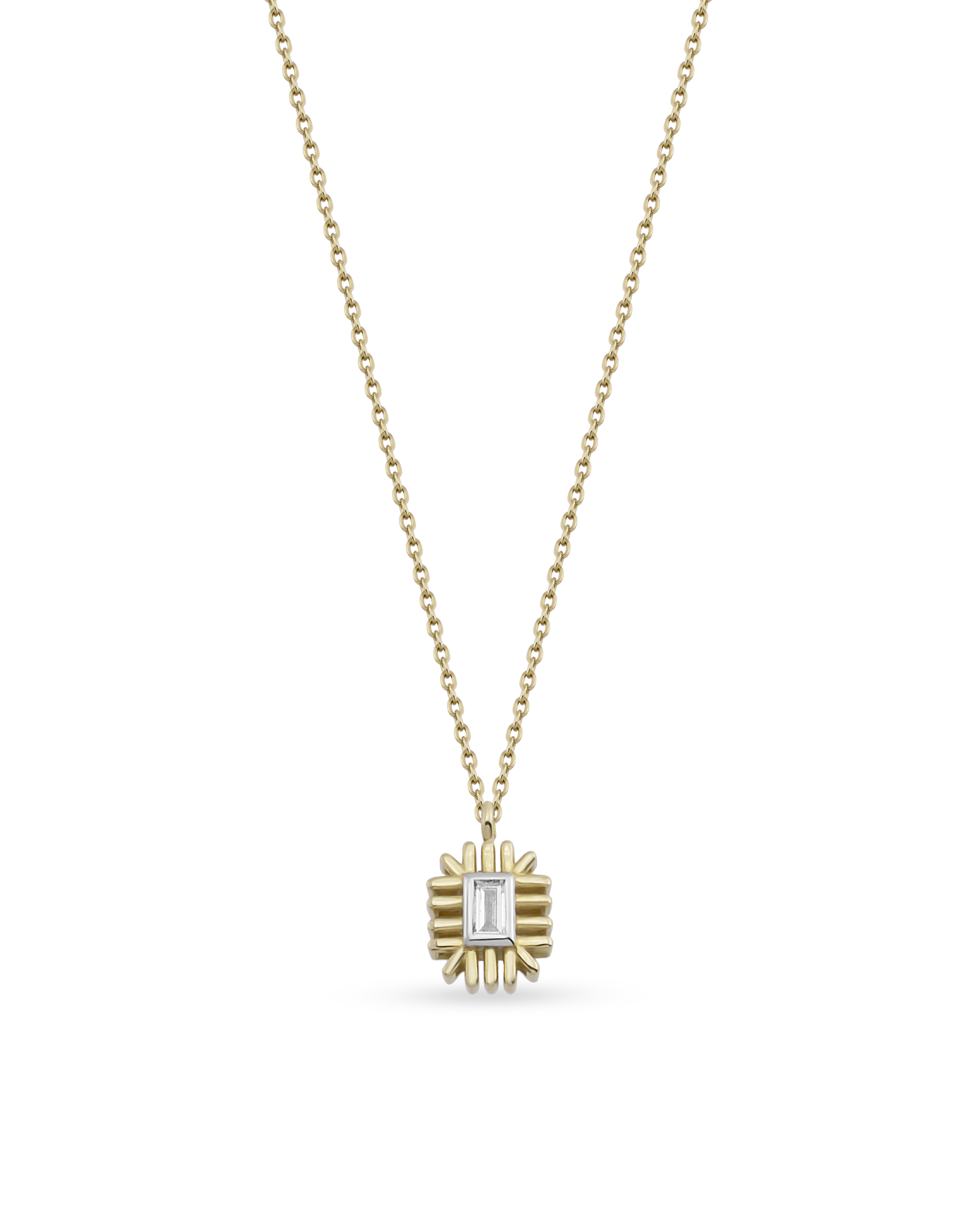 Minion Baguette Sun Necklace
