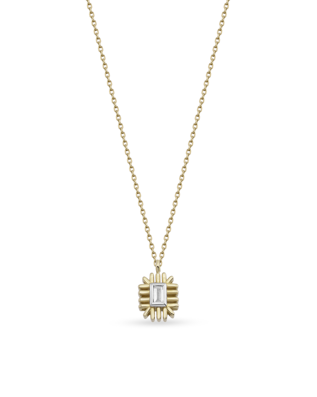Minion Baguette Sun Necklace