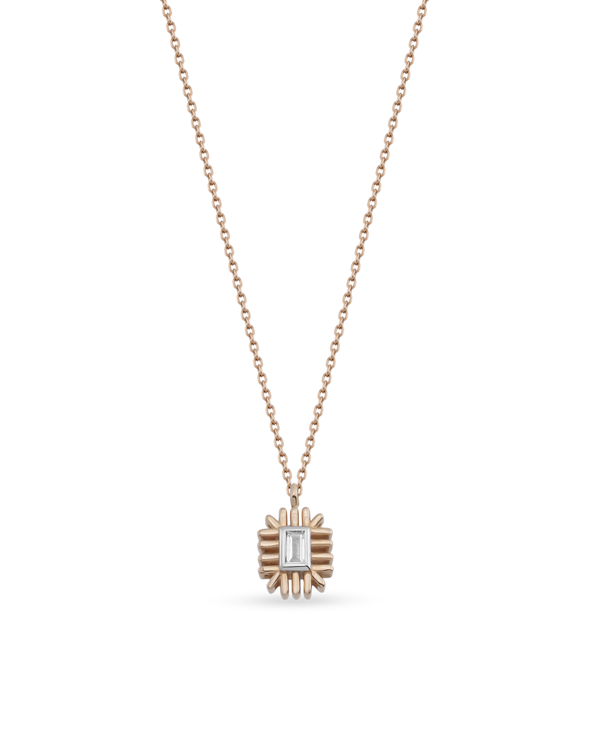 Minion Baguette Sun Necklace