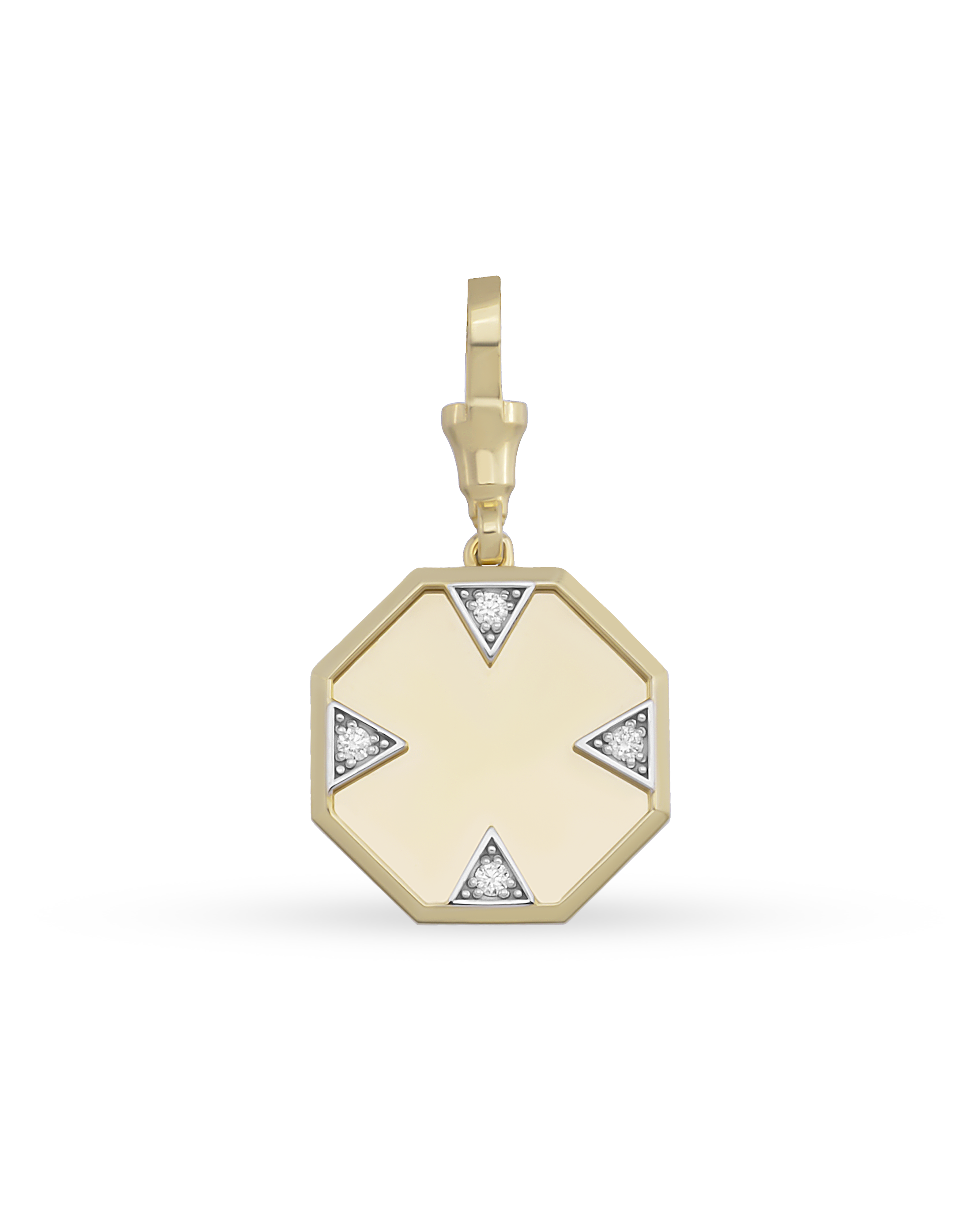 Instant Memories Octa Photo Engraved Pendant