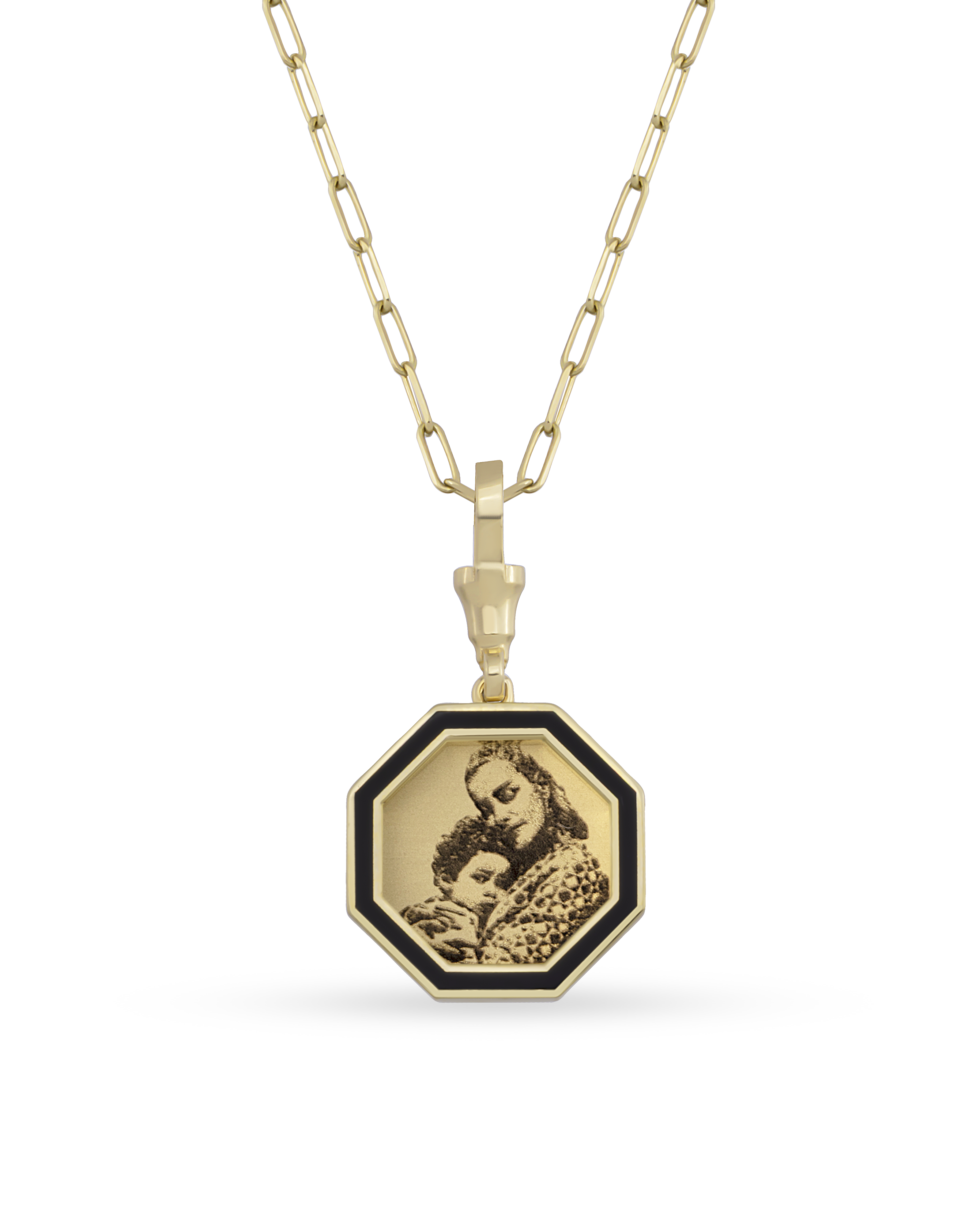 Instant Memories Bella Photo Engraved Necklace