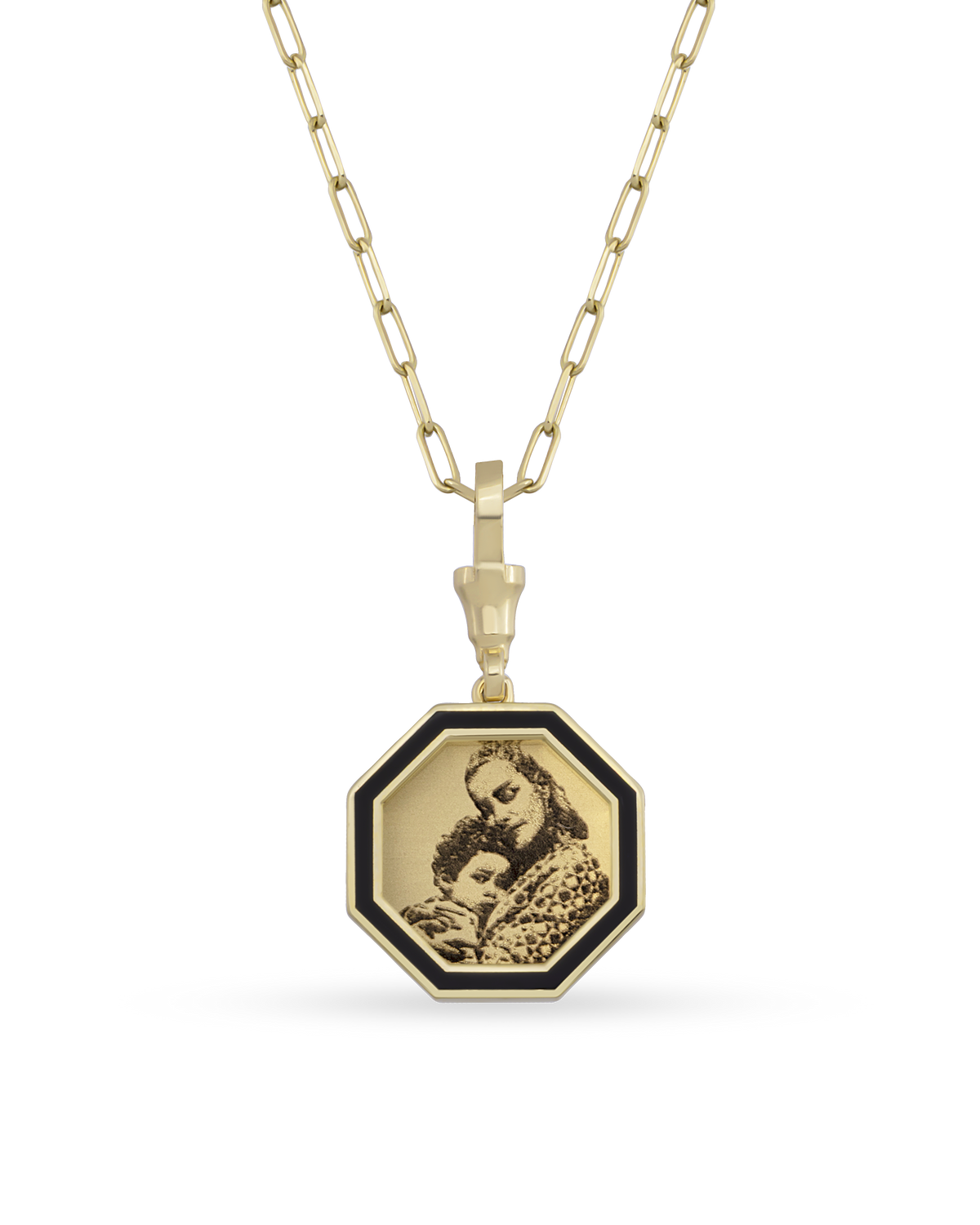 Instant Memories Bella Photo Engraved Necklace