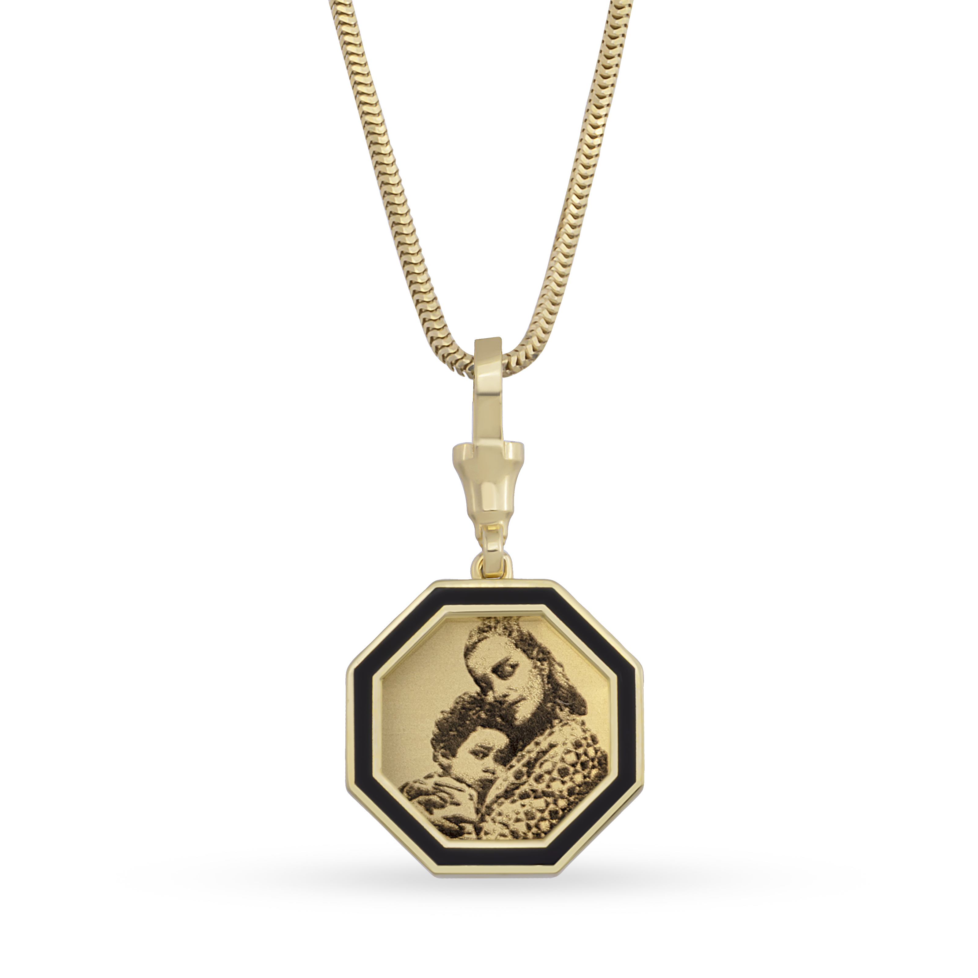 Instant Memories Bella Photo Engraved Necklace