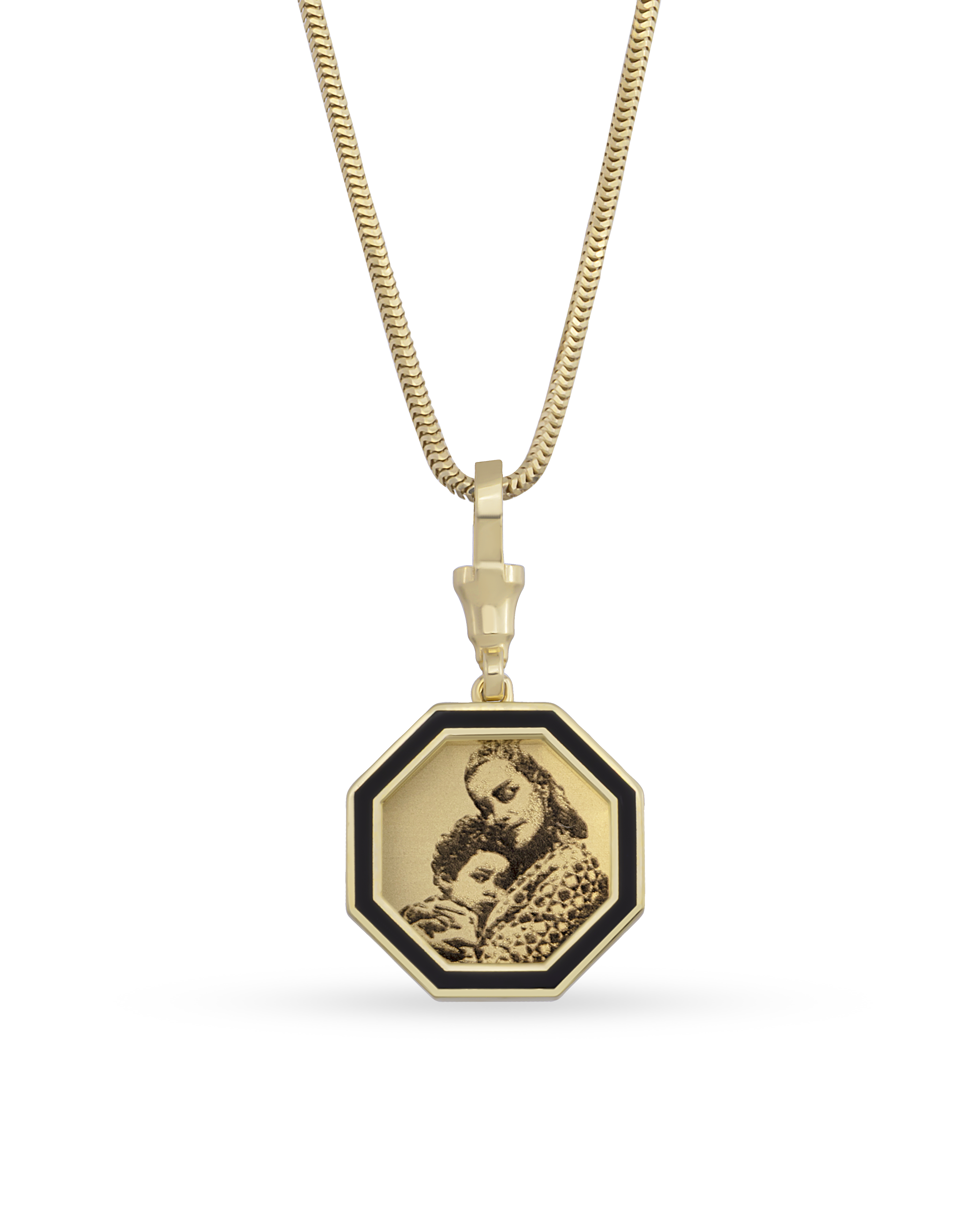 Instant Memories Bella Photo Engraved Necklace