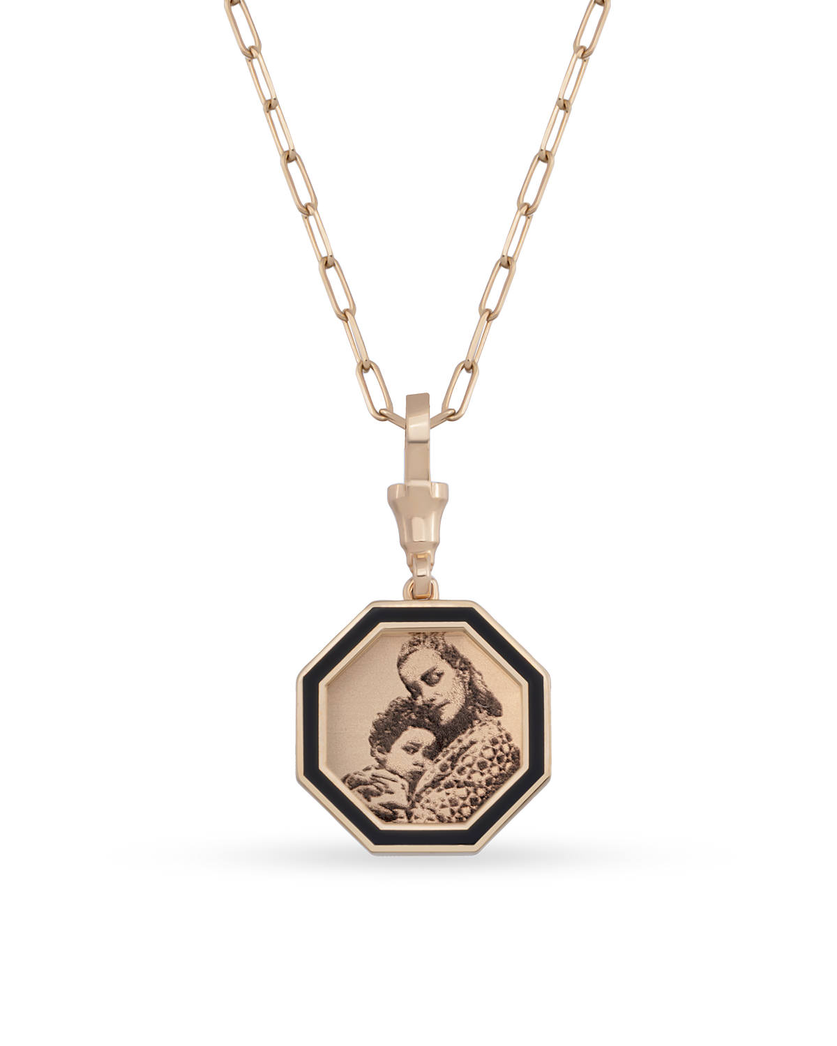 Instant Memories Bella Photo Engraved Necklace